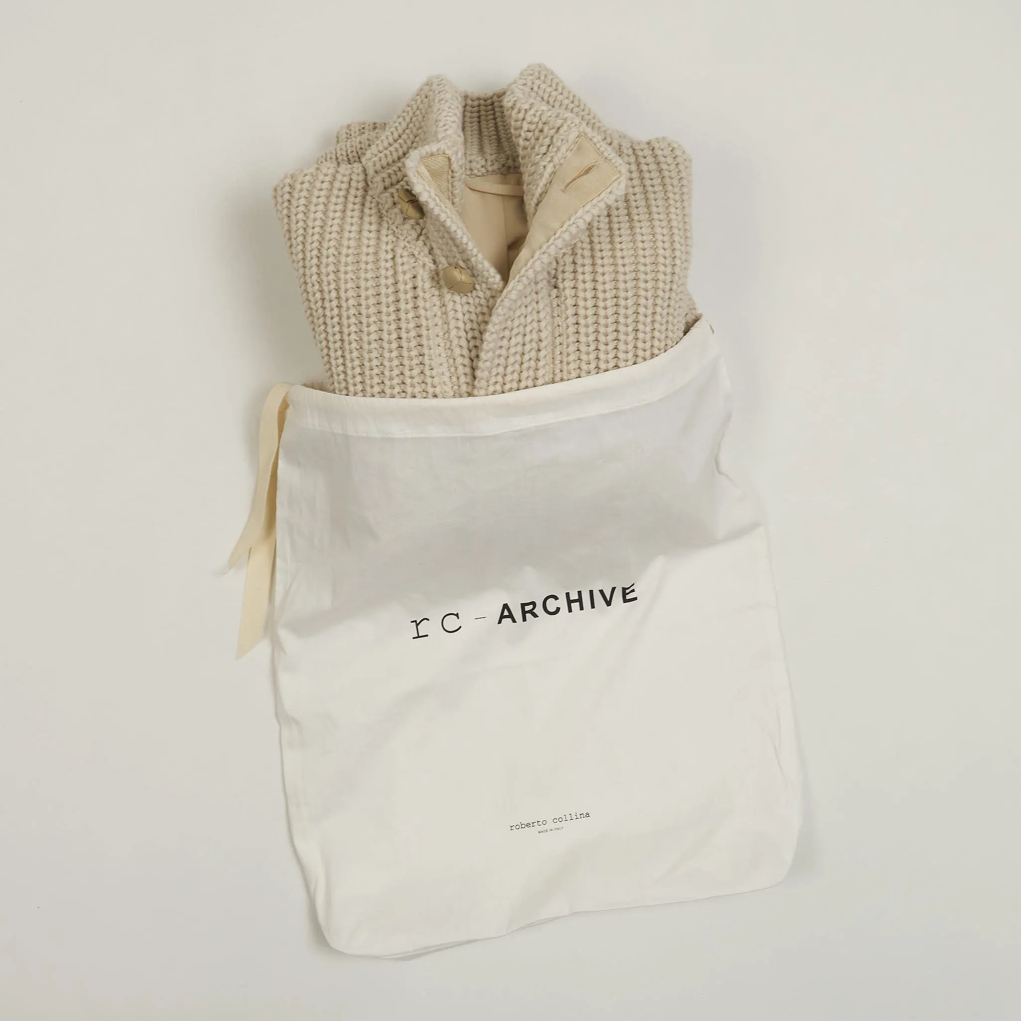 Roberto Collina Archive Heavyweight Cotton Lined Cardigan sold by DeeCee style product image thumbnail 4