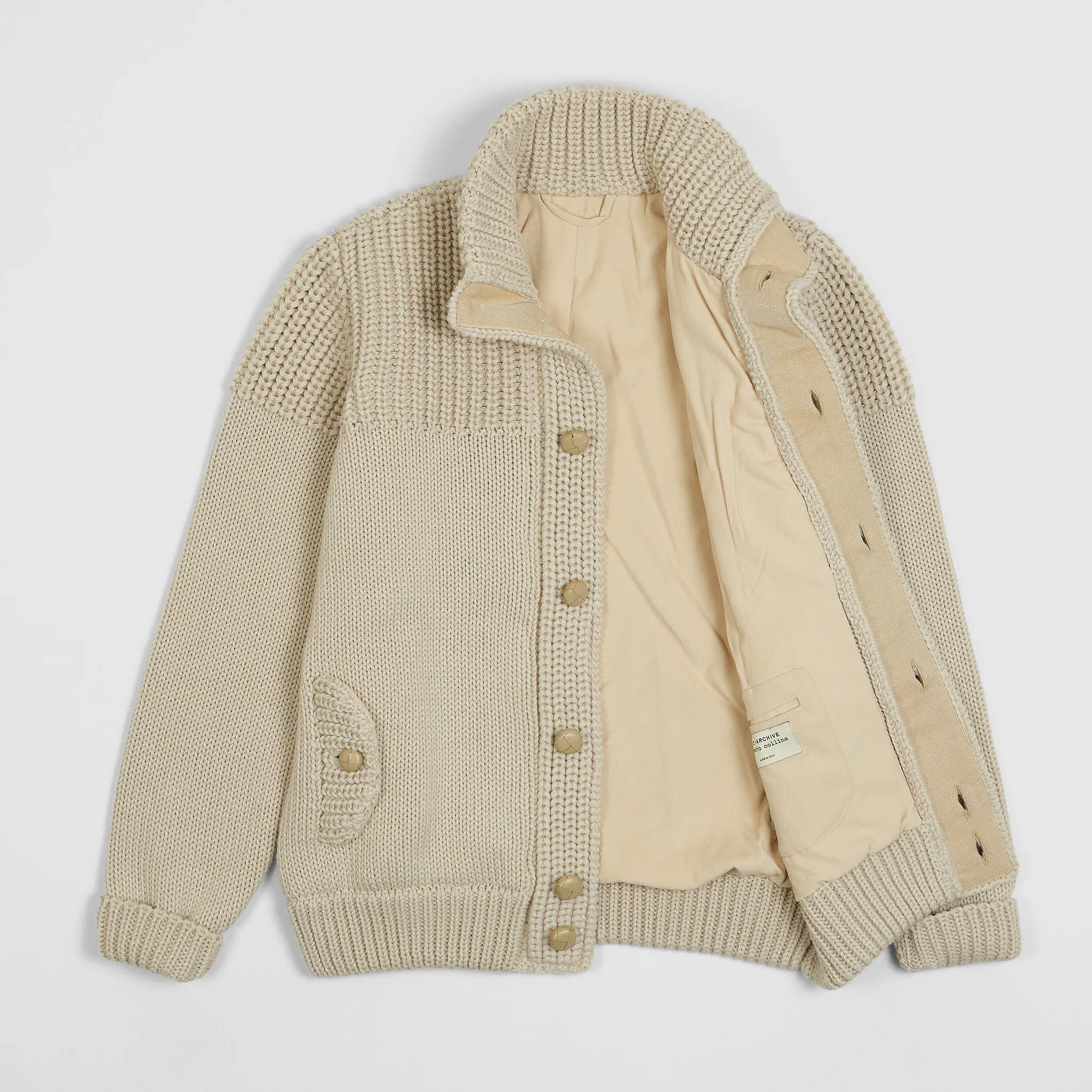 Roberto Collina Archive Heavyweight Cotton Lined Cardigan sold by DeeCee style product image thumbnail 2