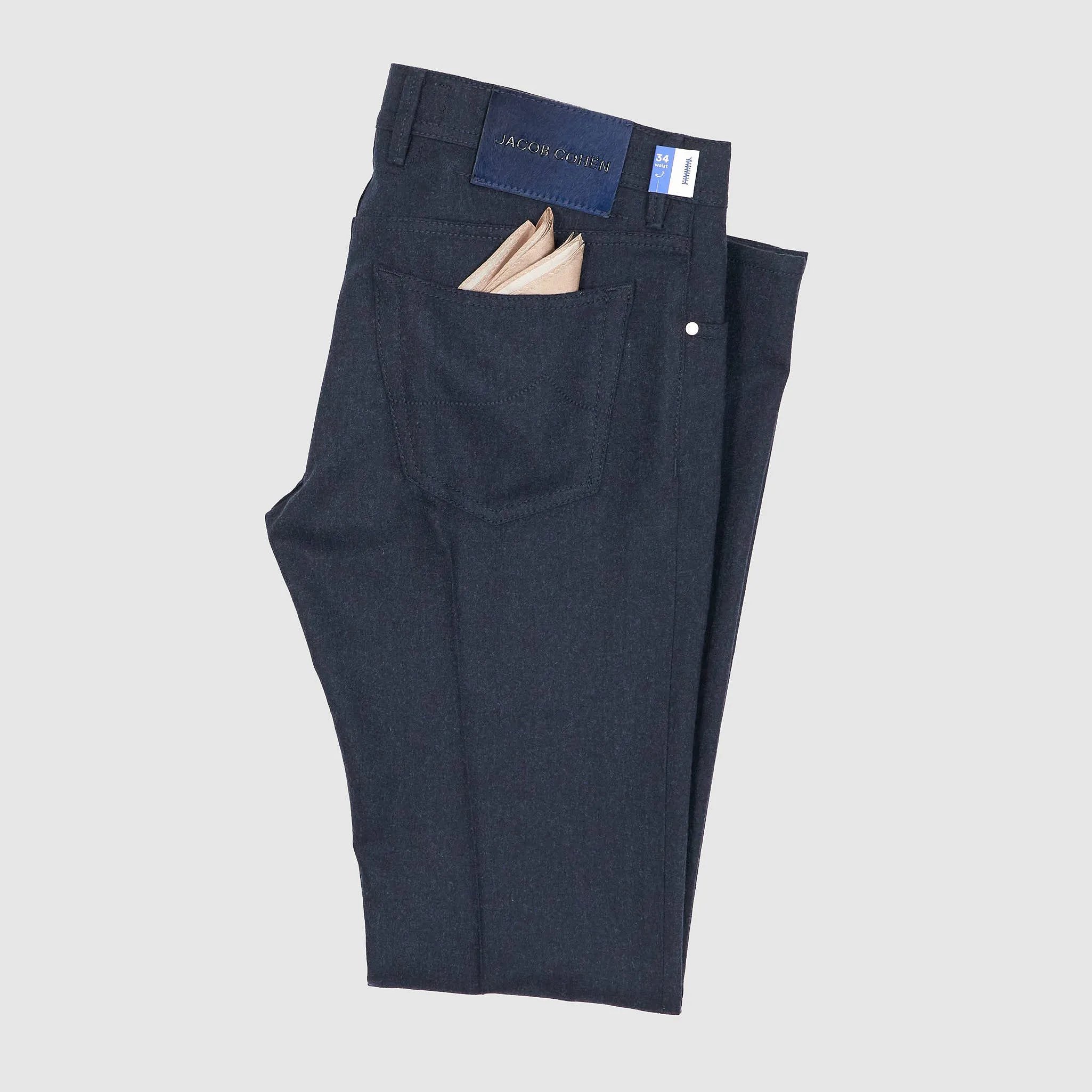 Jacob Cohen 5 Pocket Slim Fit Wool Blend Jeans sold by DeeCee style product image thumbnail 2