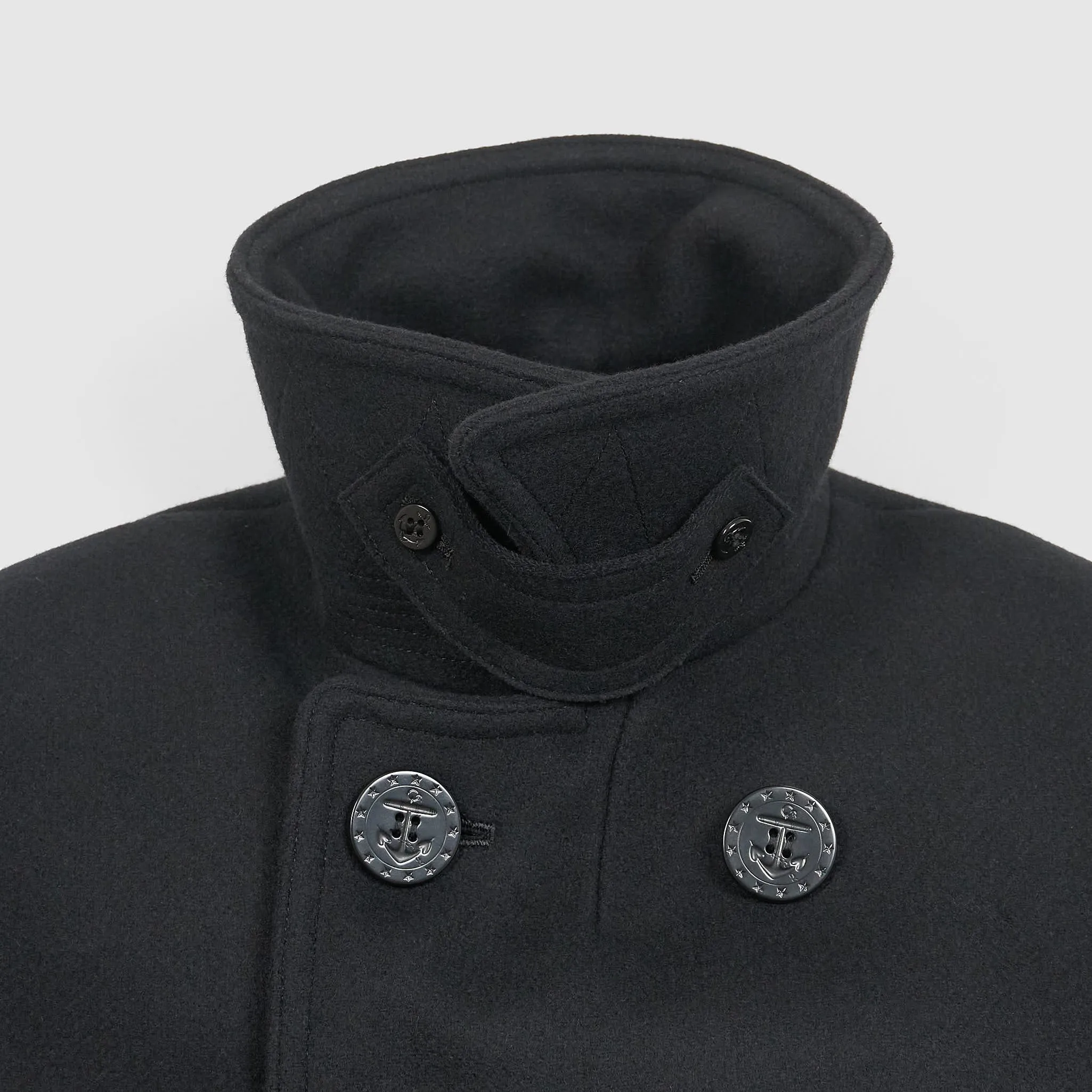 Buzz Rickson's P-Coat With Leather Trims Wiliam Gibson Collection sold by DeeCee style product image thumbnail 4