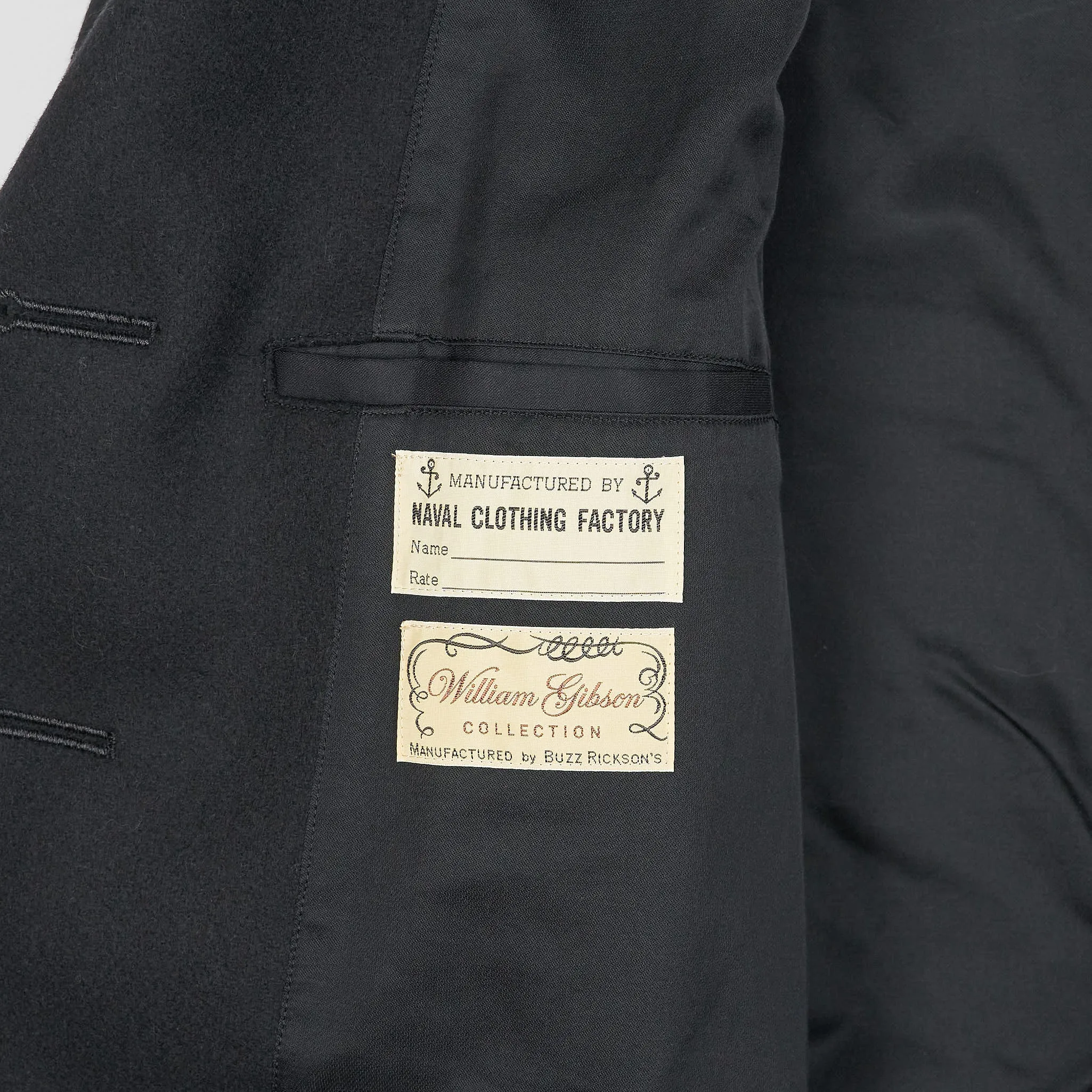 Buzz Rickson's P-Coat With Leather Trims Wiliam Gibson Collection sold by DeeCee style product image thumbnail 5