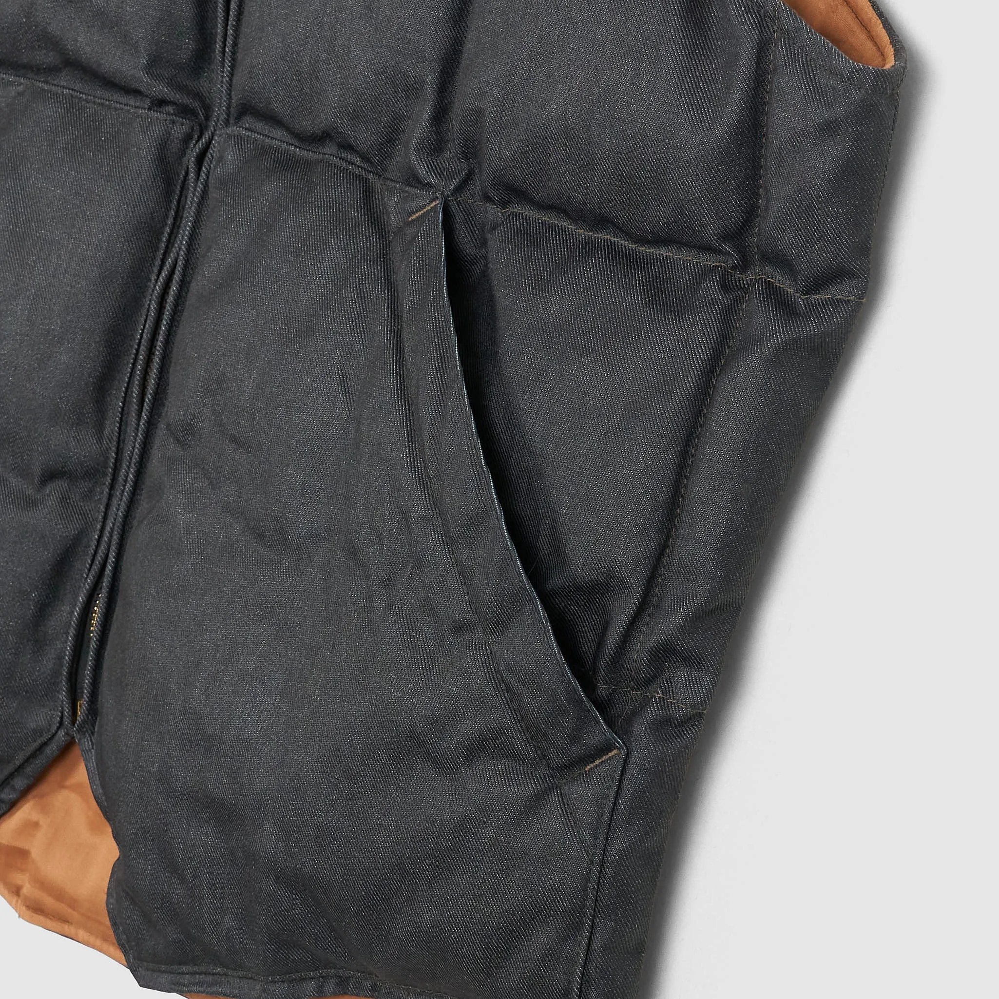 Double RL Quilted Coated Denim Vest sold by DeeCee style product image thumbnail 5