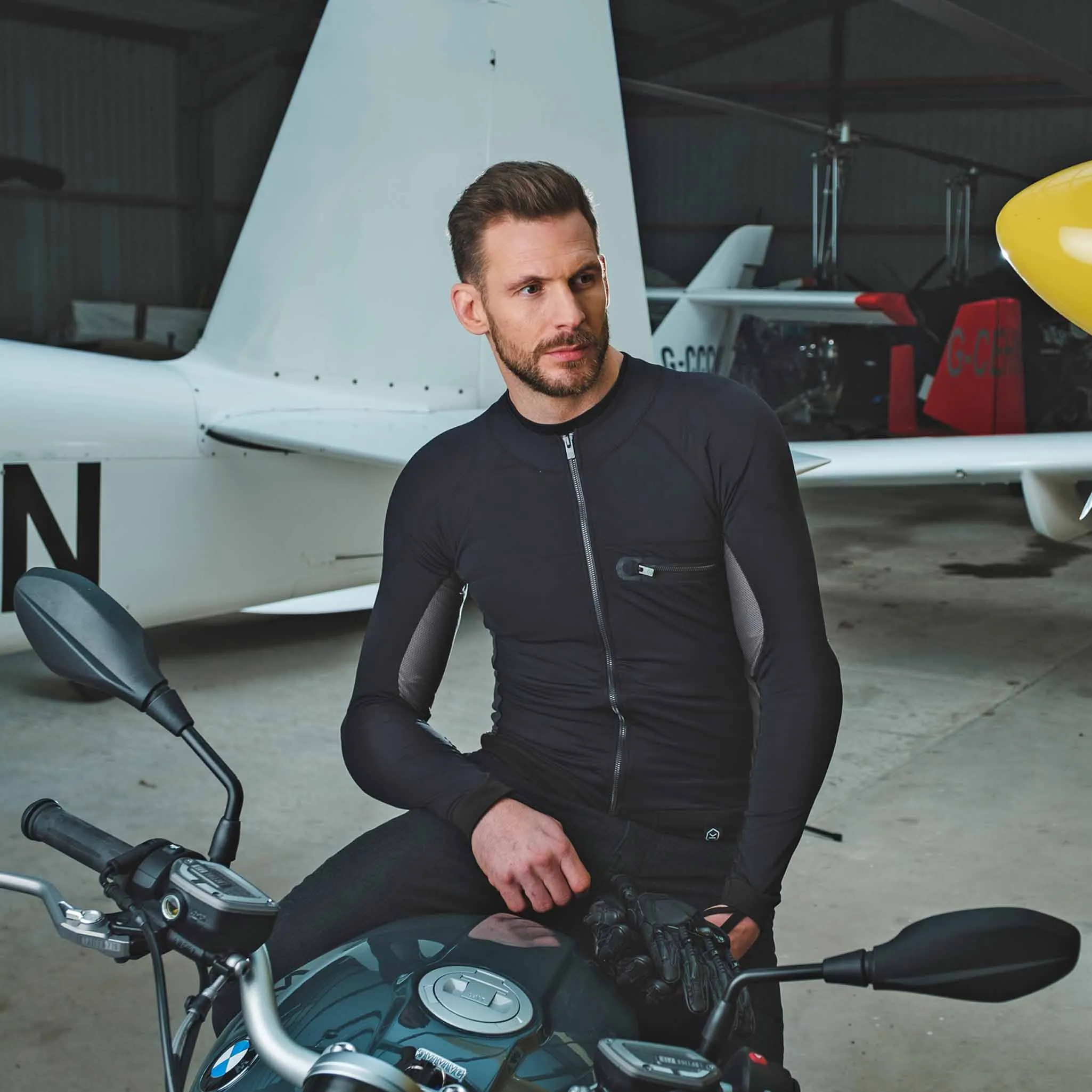 Knox Mens Armoured Motorcycle Action Shirt sold by DeeCee style product image thumbnail 2