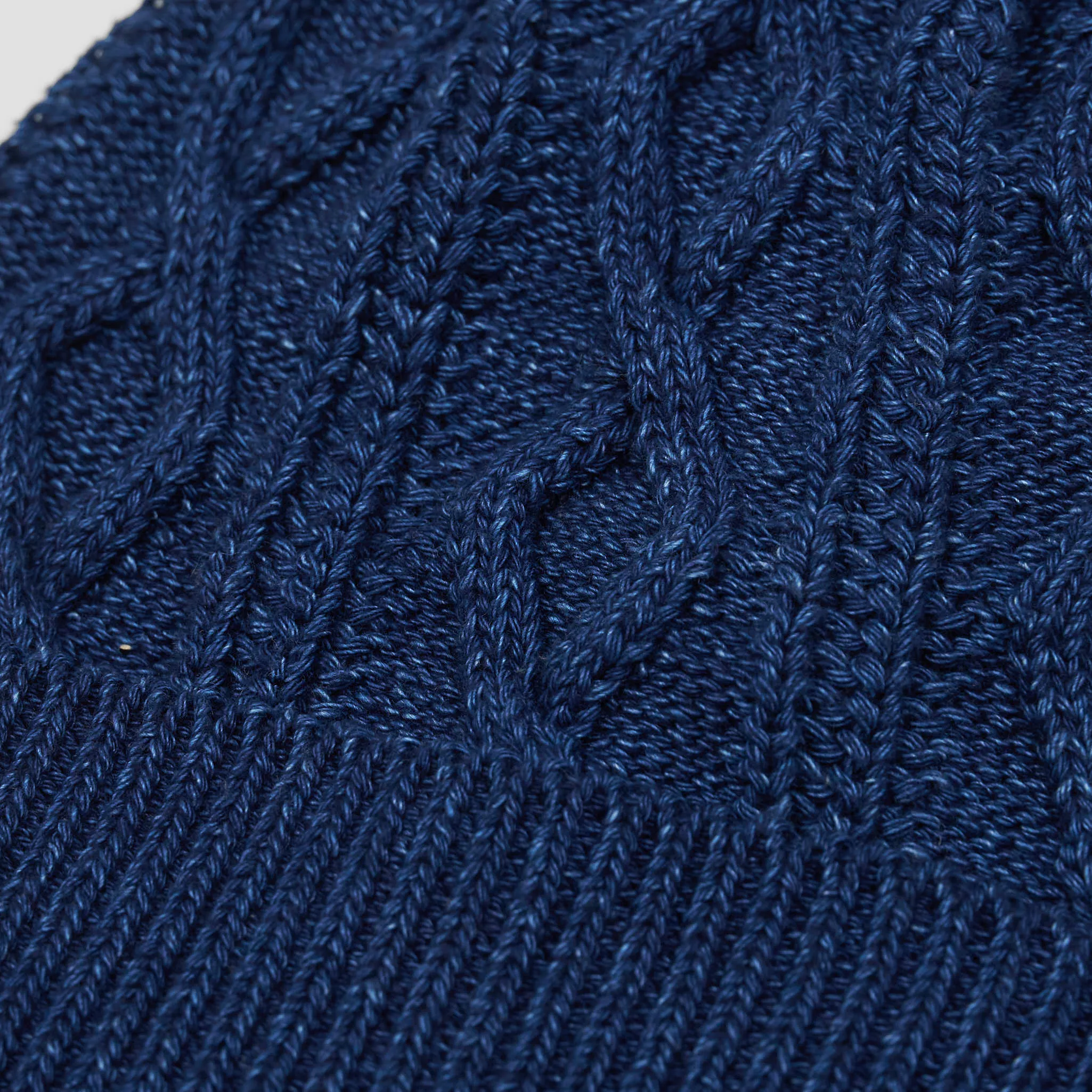 Anonymous Ism Cable Knitted Beanie Dark Indigo sold by DeeCee style product image thumbnail 3