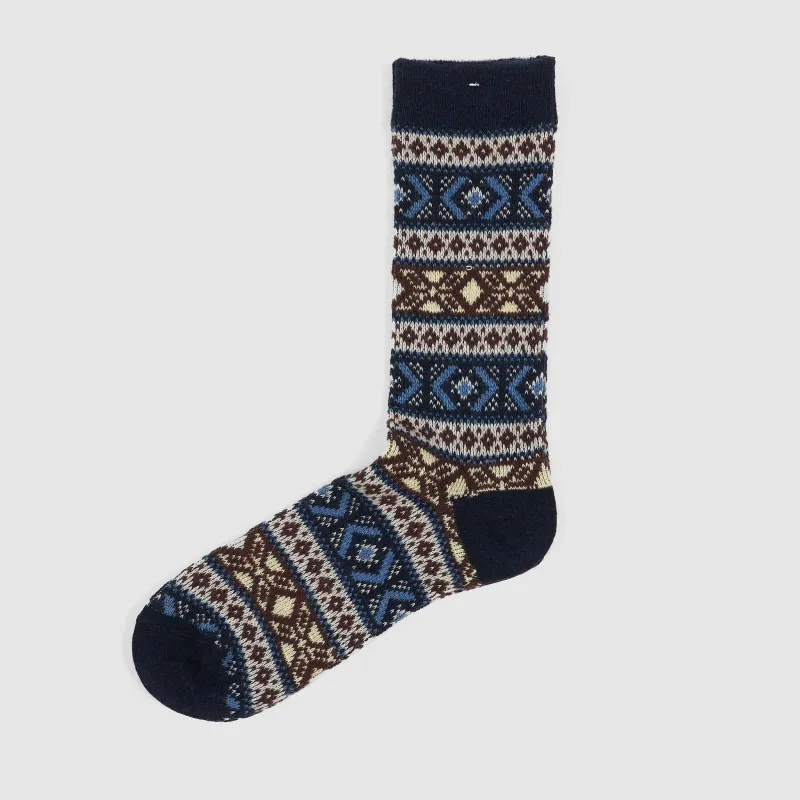 Anonymous Ism Wool Jacquard Crew Socks made by Anonymous Ism
