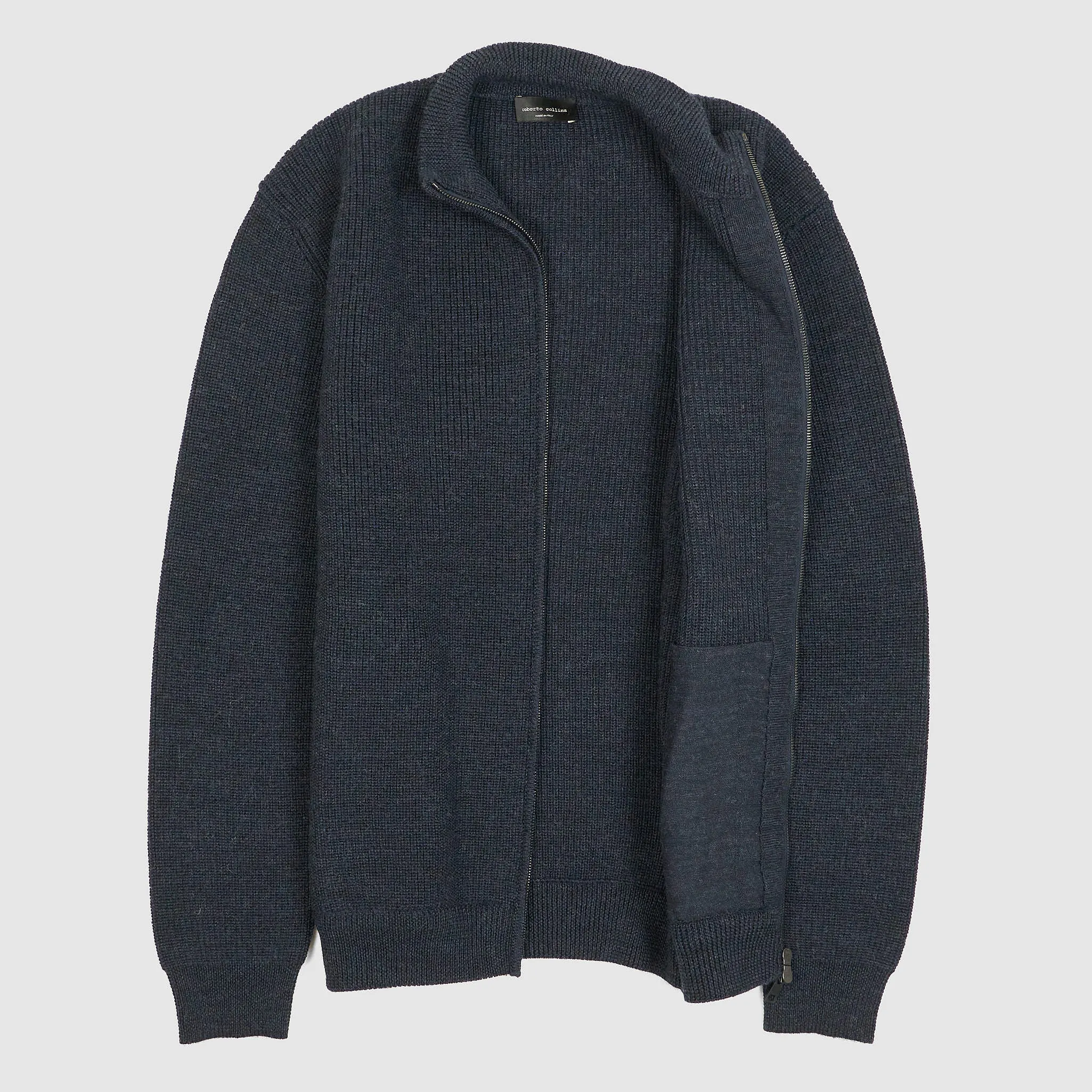 Roberto Collina Full-Zipped Knit Wool Cardigan sold by DeeCee style product image thumbnail 2