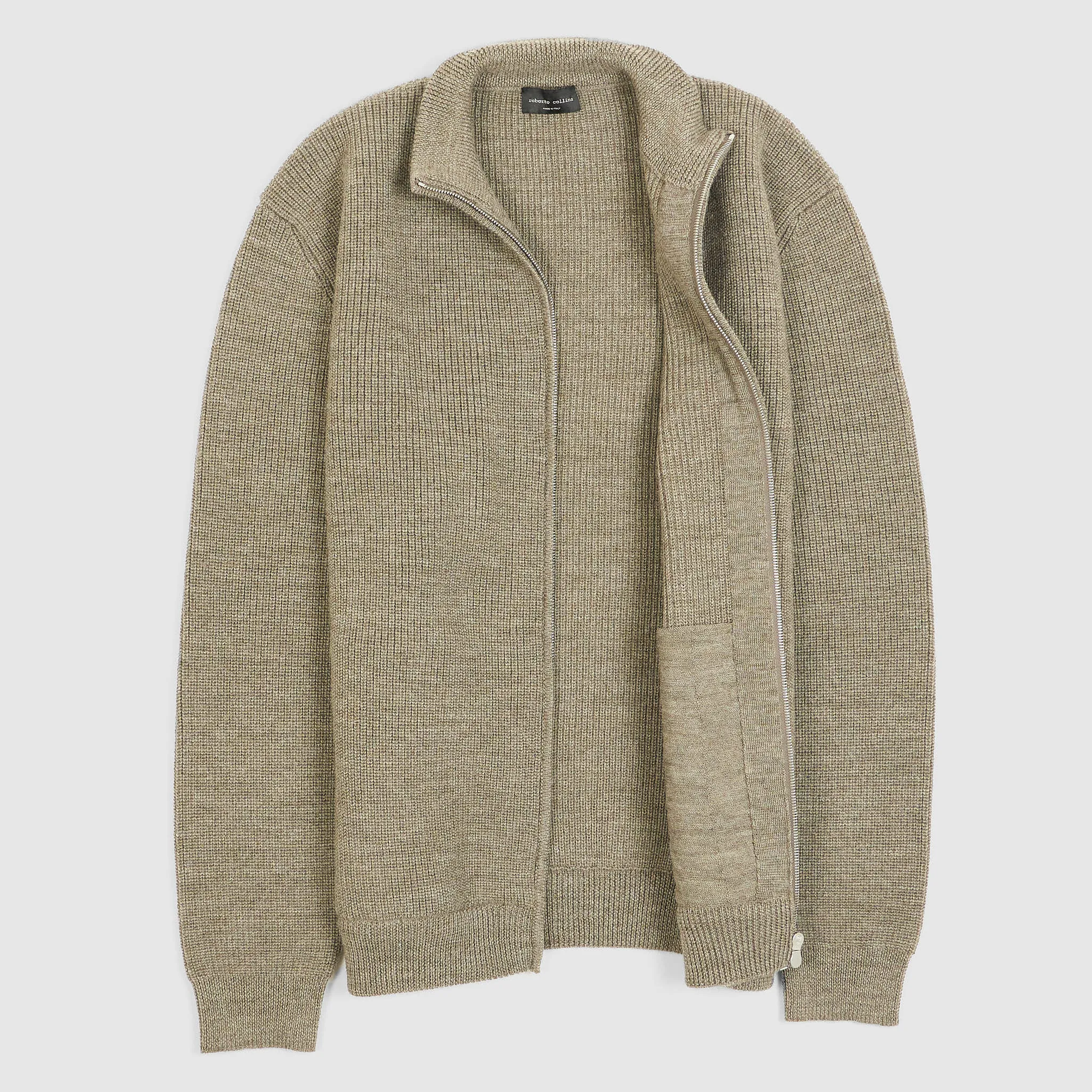 Roberto Collina Full-Zipped Knit Wool Cardigan sold by DeeCee style product image thumbnail 4