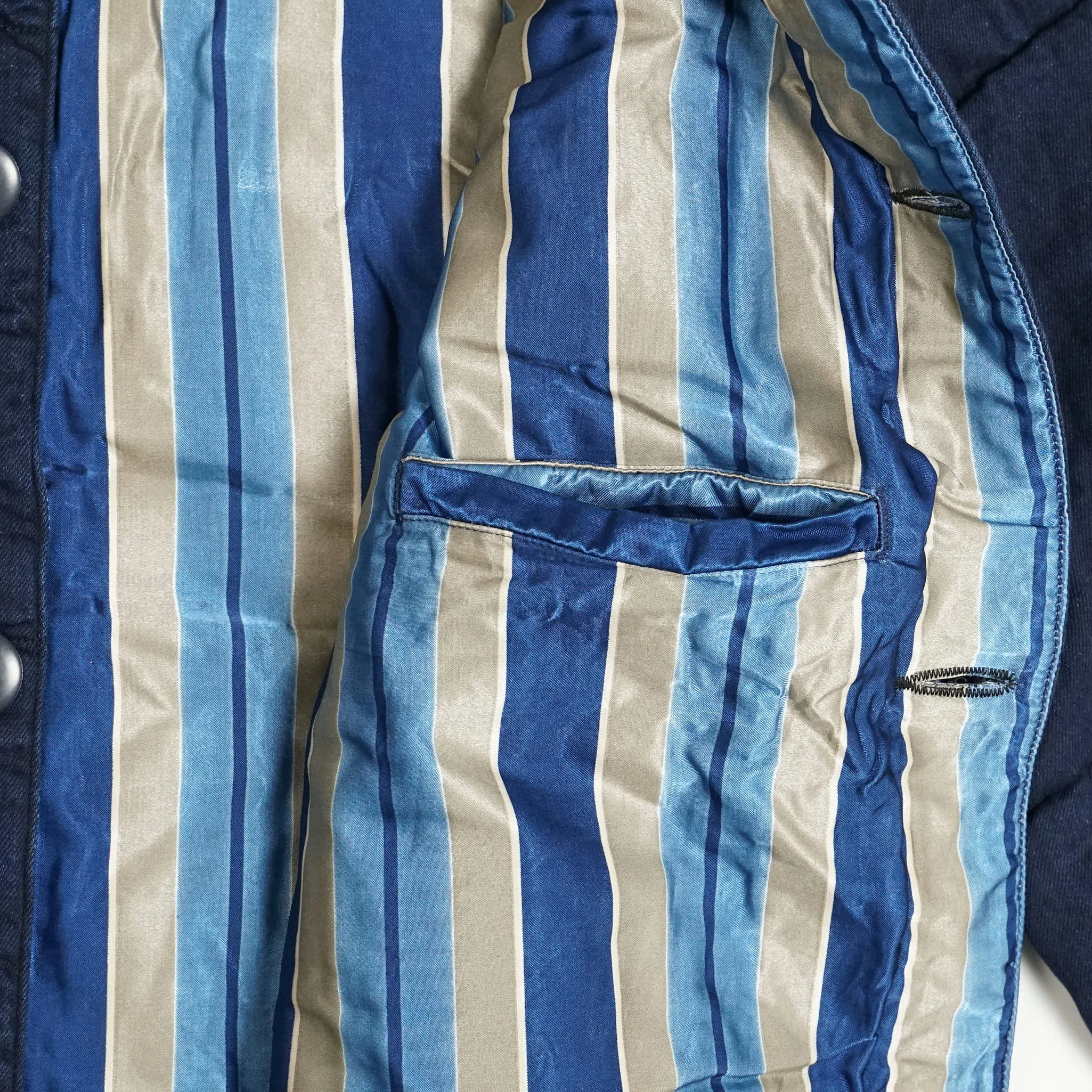 Kapital 8 oz. Indigo x Indigo Denim Quilt Work Jacket sold by DeeCee style product image thumbnail 5