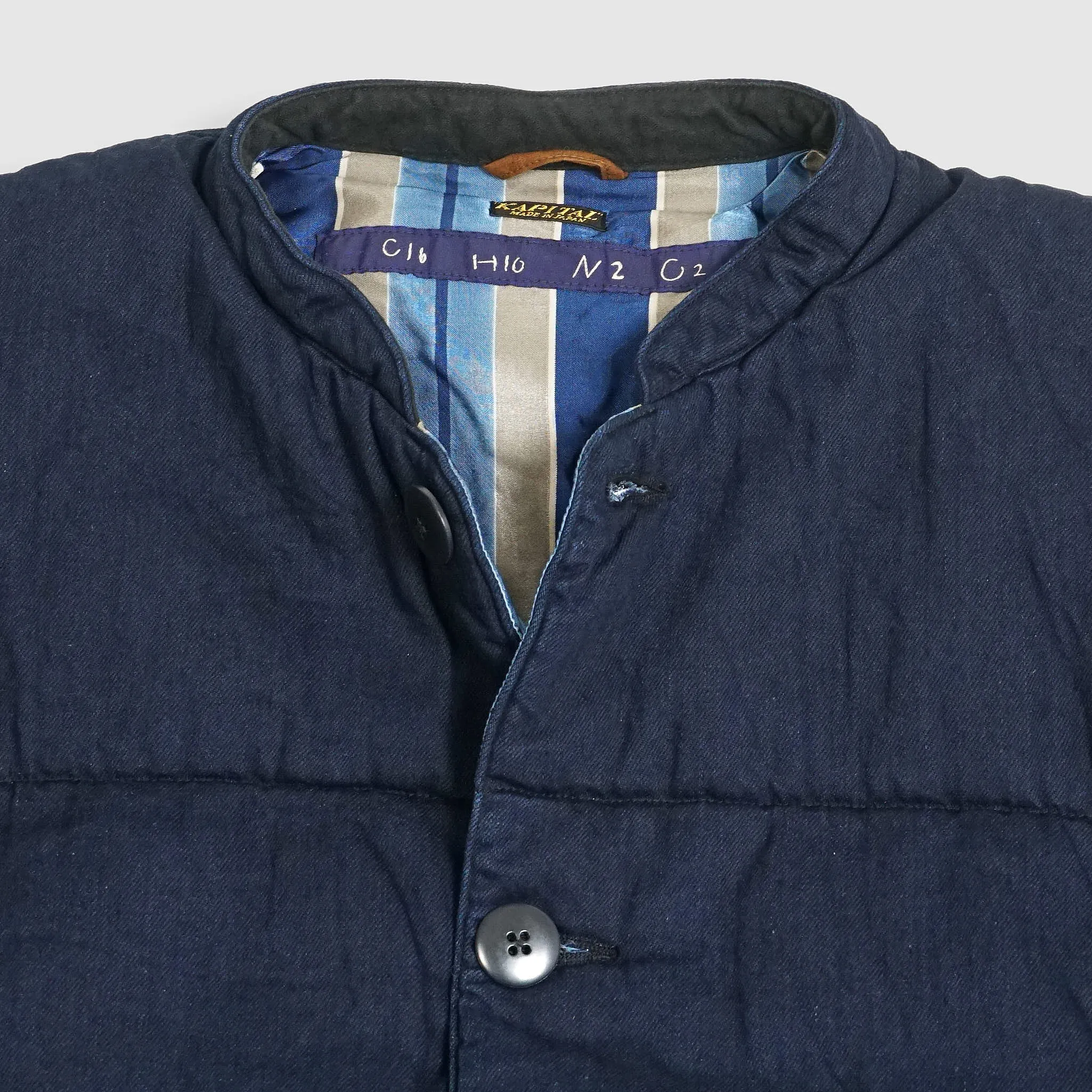 Kapital 8 oz. Indigo x Indigo Denim Quilt Work Jacket sold by DeeCee style product image thumbnail 4