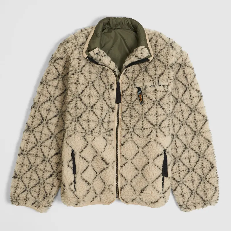 Kapital Reversible Dogi Sashiko Boa Fleece Outdoor Jacket sold by DeeCee style