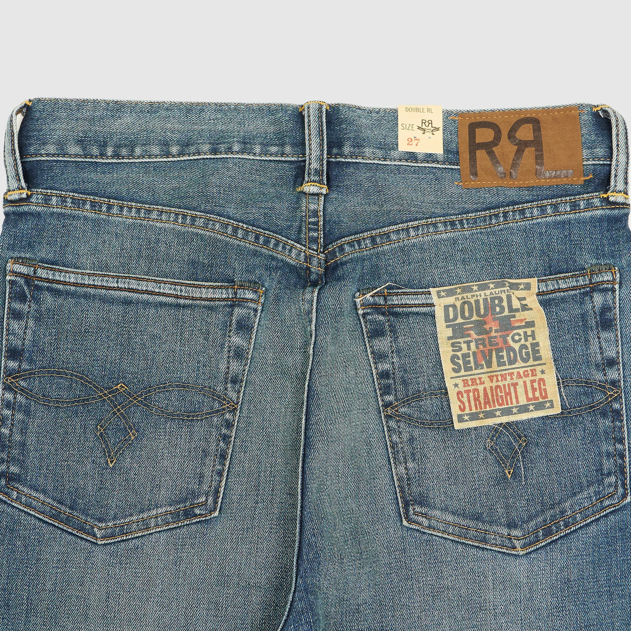 Double RL Ladies Stretch Selvedge Straight Leg Selvage Denim Jeans sold by DeeCee style product image thumbnail 4
