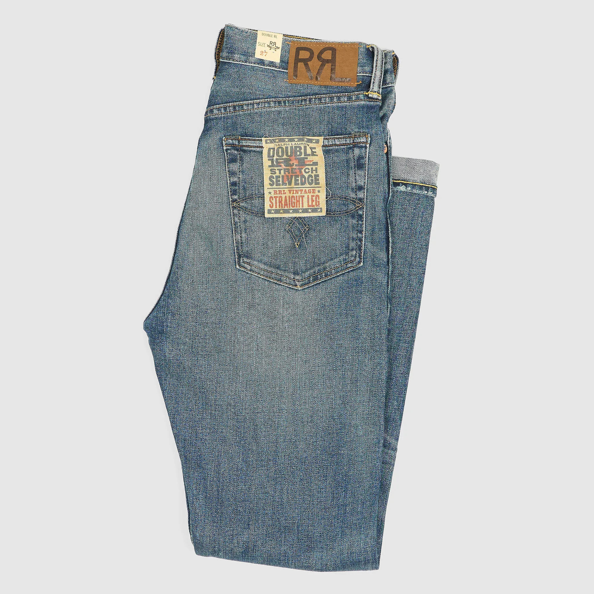 Double RL Ladies Stretch Selvedge Straight Leg Selvage Denim Jeans sold by DeeCee style product image thumbnail 2