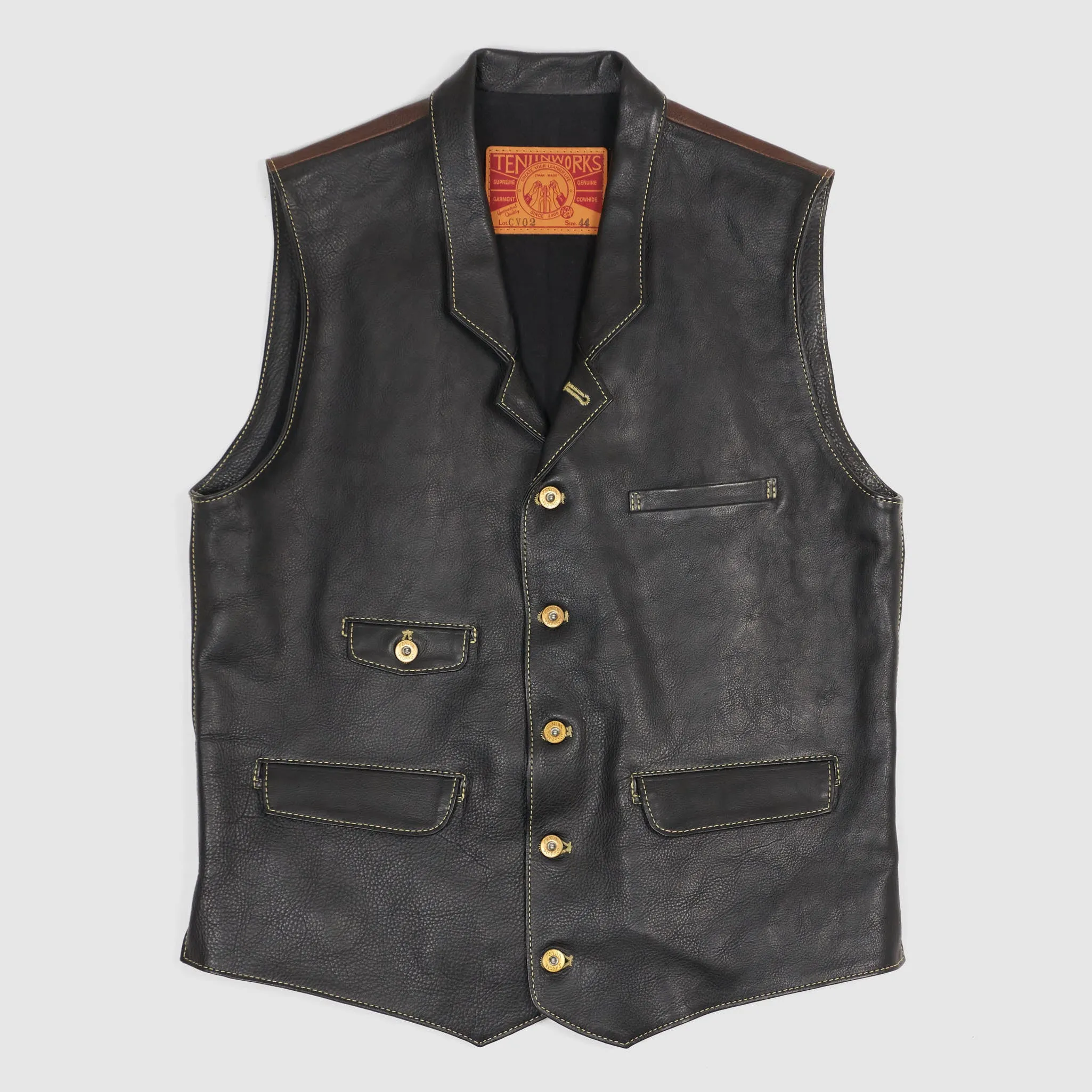 Tenjin Works Craftman Leather Vest sold by DeeCee style product image thumbnail 2