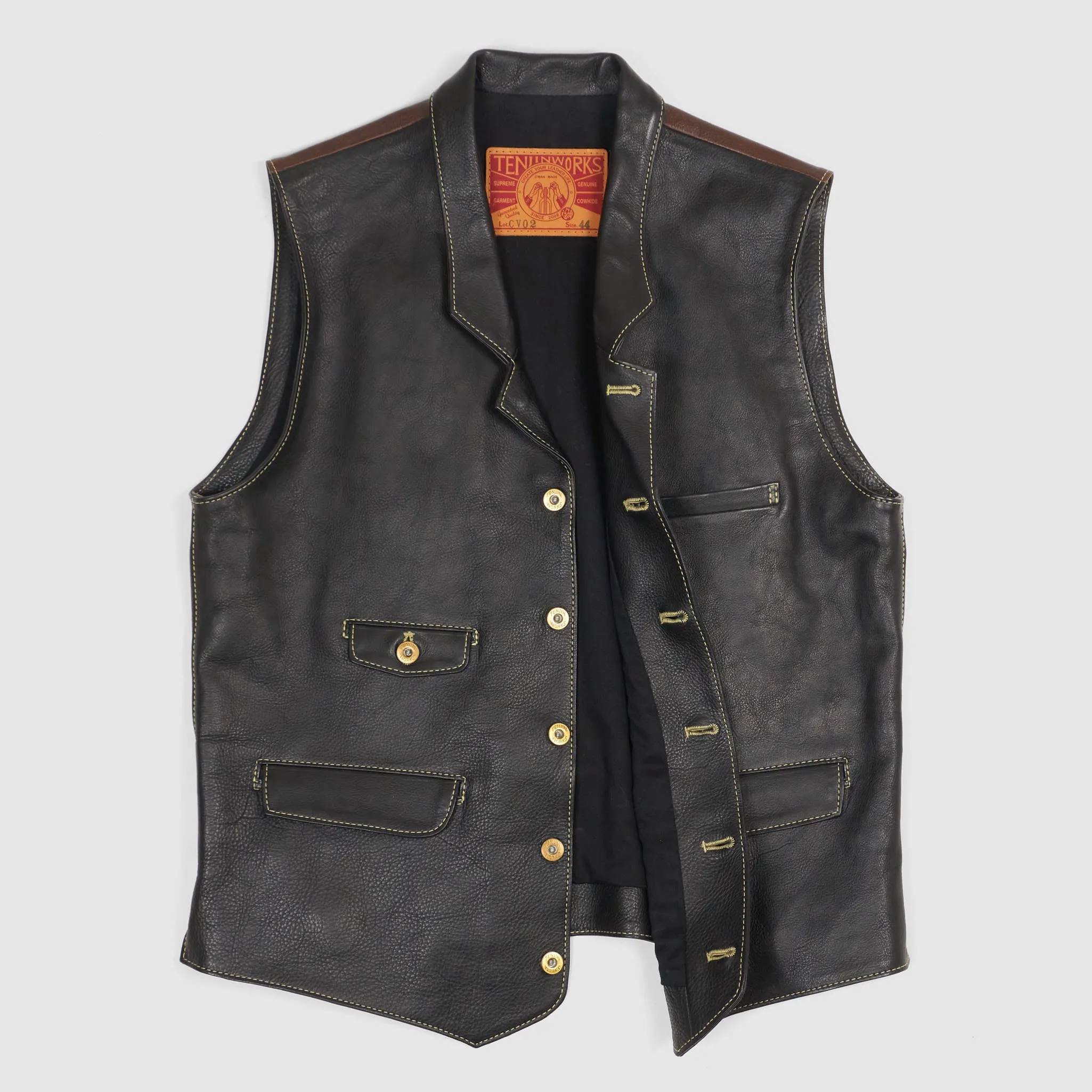 Tenjin Works Craftman Leather Vest sold by DeeCee style product image thumbnail 4