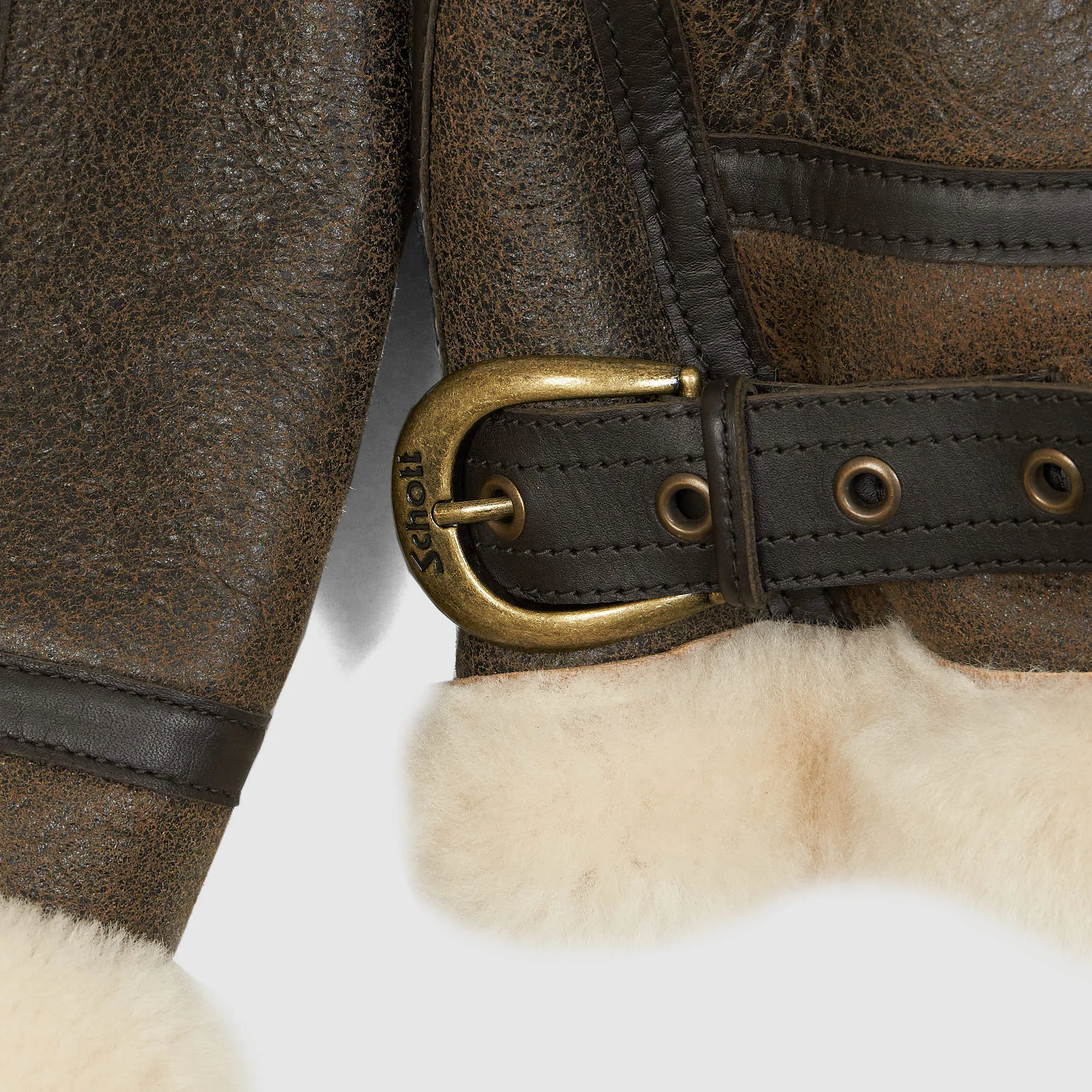 Schott N.Y.C. Ladies B-3 Brown Leather Jacket sold by DeeCee style product image thumbnail 4