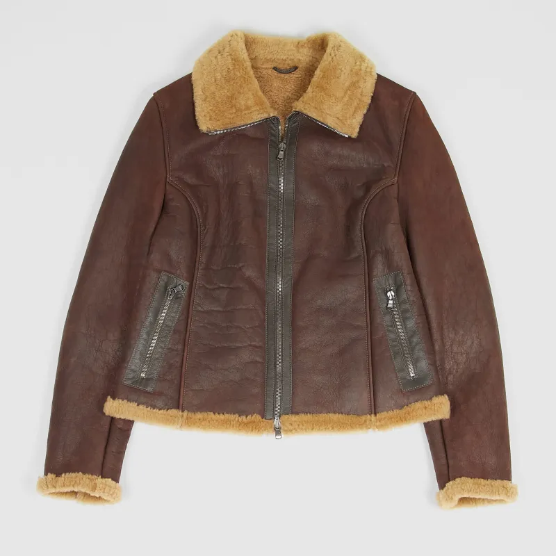 Stewart Ladies Shearling Leather Jacket sold by DeeCee style
