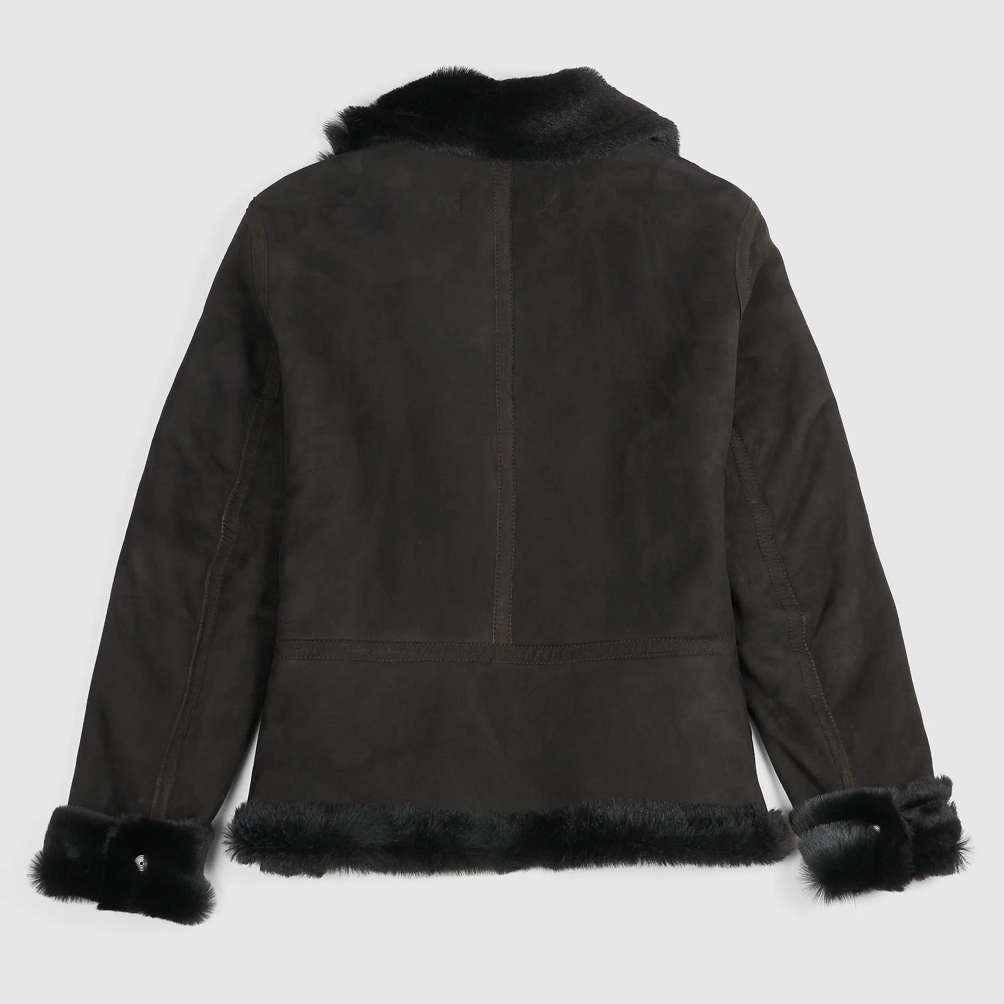 Stewart Ladies B6 Shearling Black Leather Jacket sold by DeeCee style product image thumbnail 3