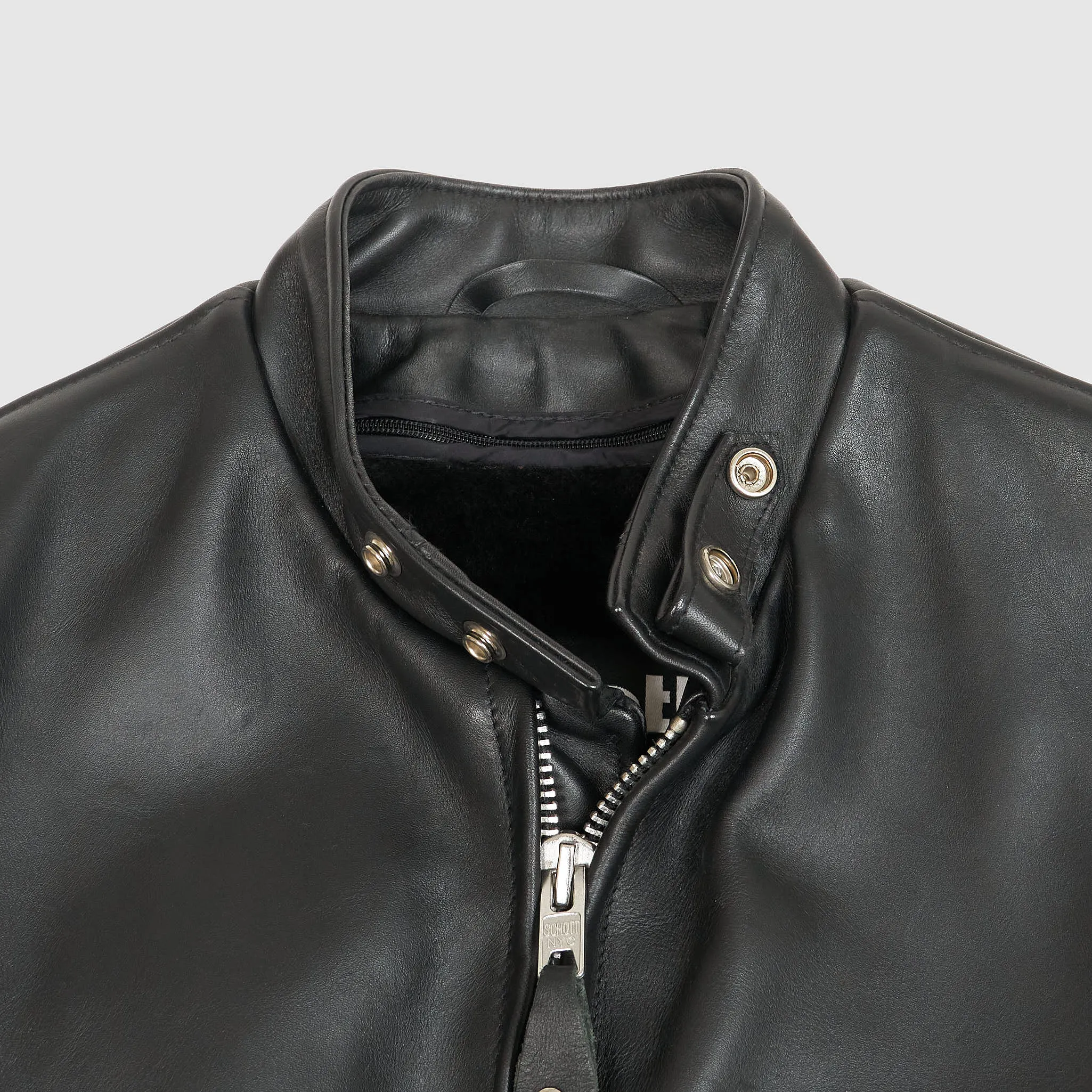 Schott N.Y.C. Steerhide Deluxe Heavy Racer Leather Jacket sold by DeeCee style product image thumbnail 5