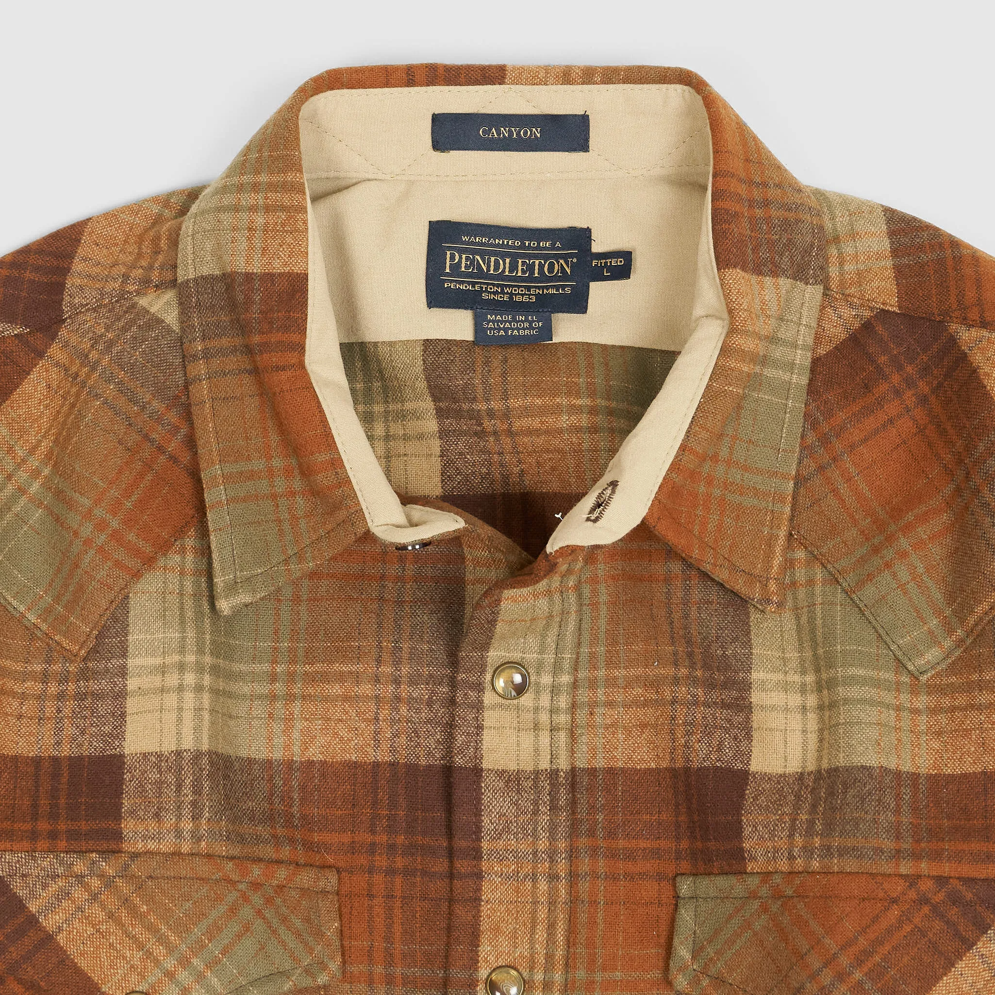Pendleton Fitted Snap Front Wool Western Shirt sold by DeeCee style product image thumbnail 5
