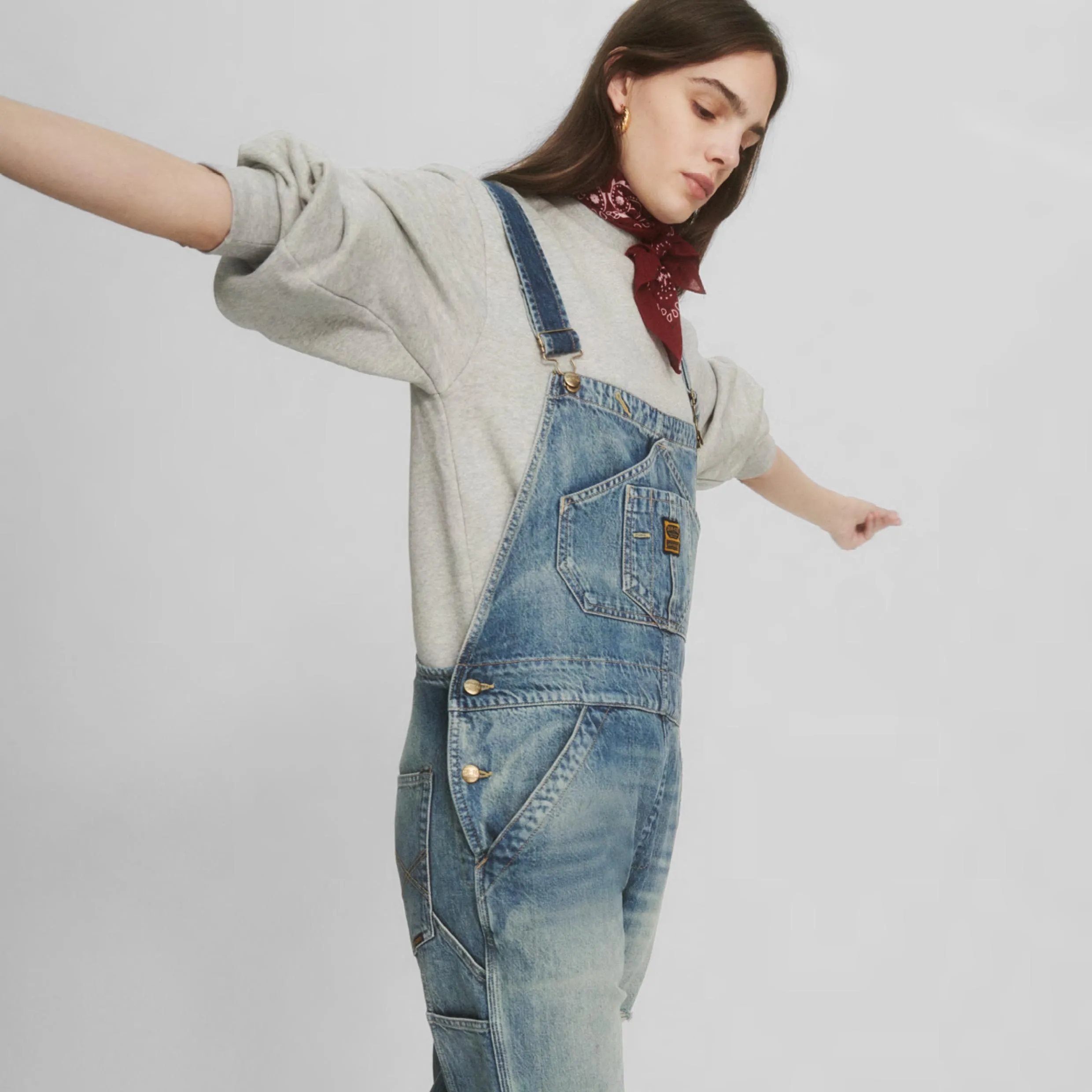 Washington Dee-Cee Ladies Work Style Bib Overall Stone Wash sold by DeeCee style product image thumbnail 2