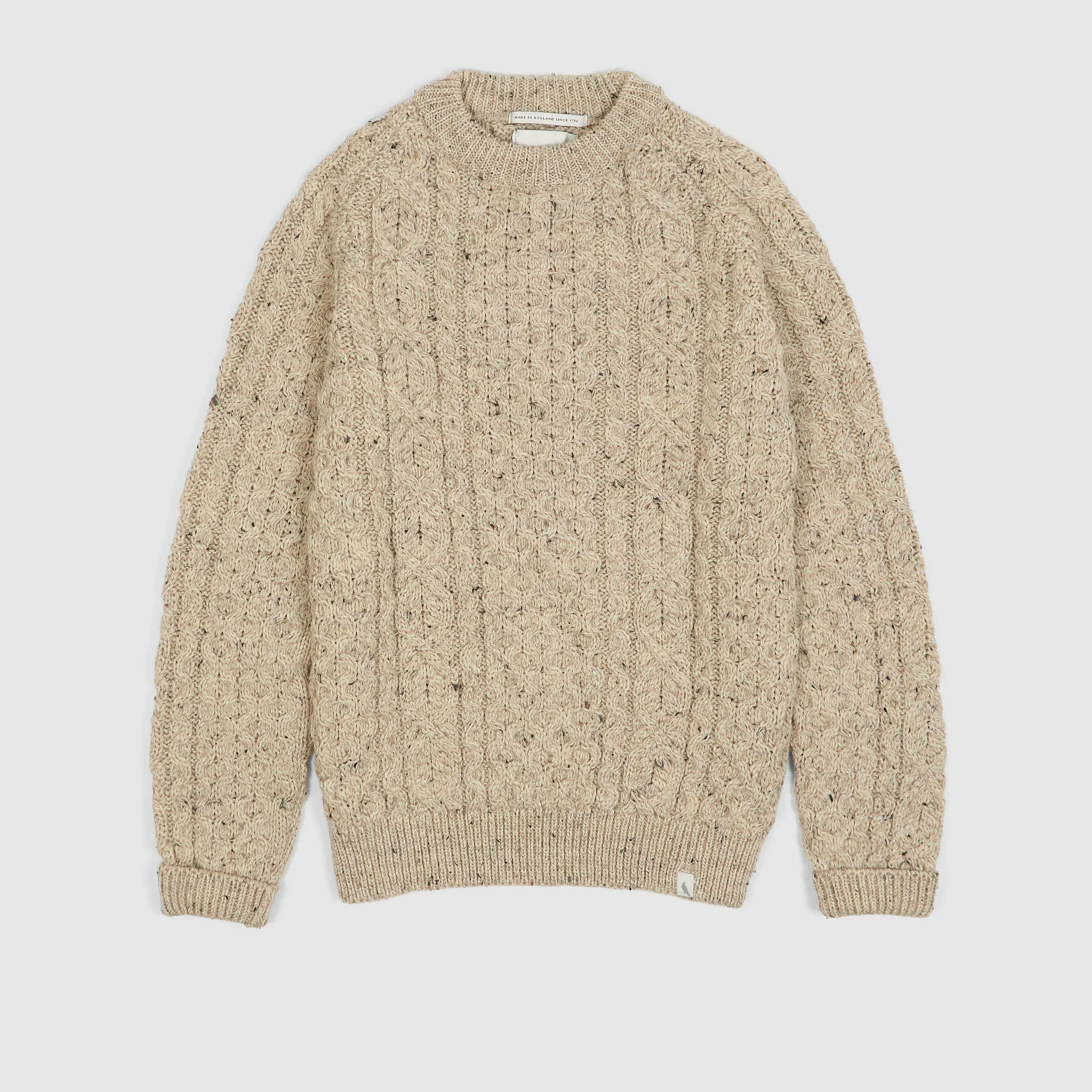 Peregrine Cable Knit Wool Pullover sold by DeeCee style