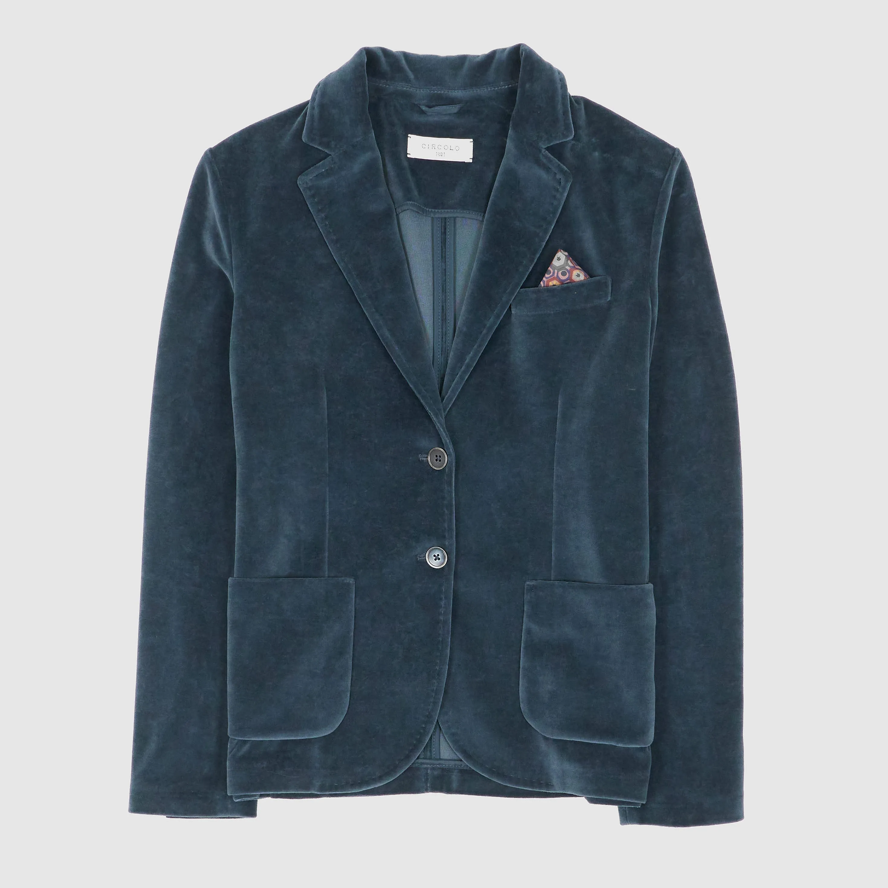 Circolo 1901 Ladies Velour Velvet Blazer sold by DeeCee style