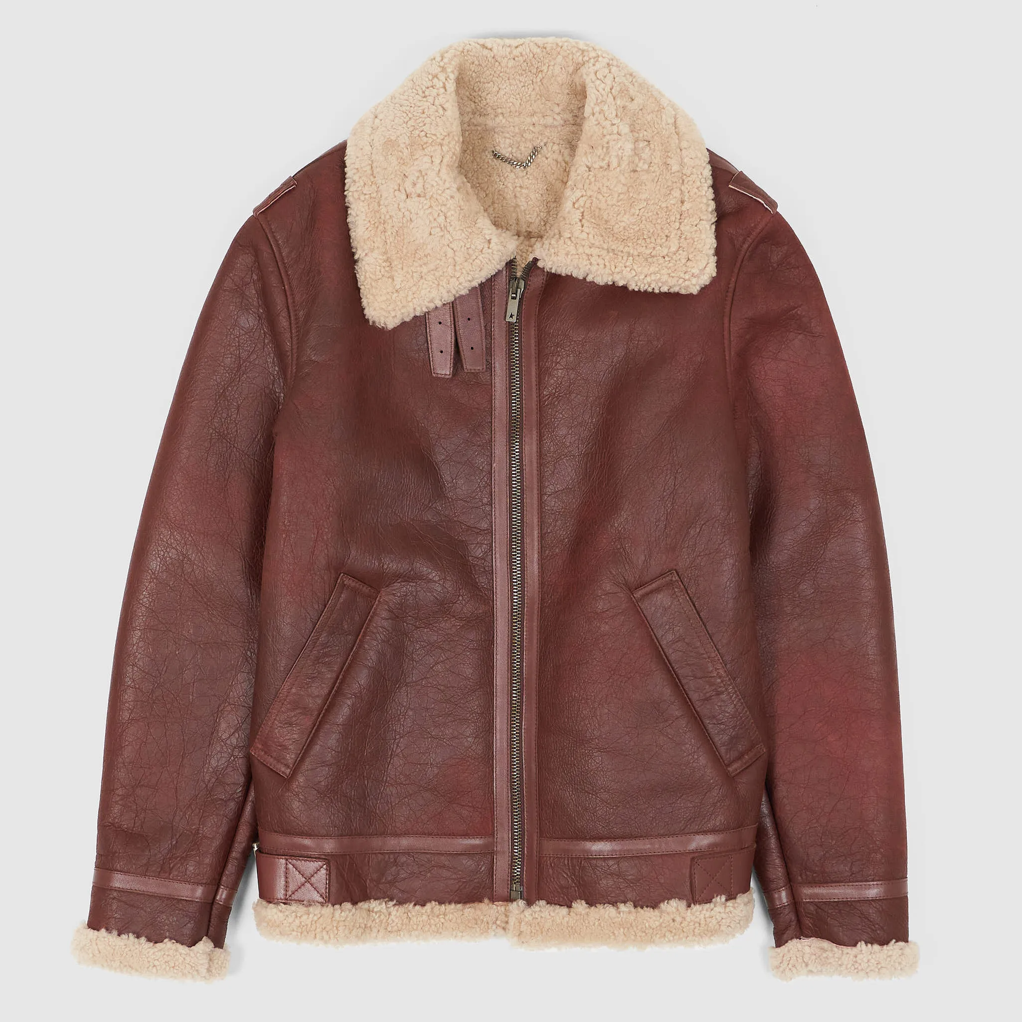 Golden Goose B-3 Shearling Leather Jacket sold by DeeCee style