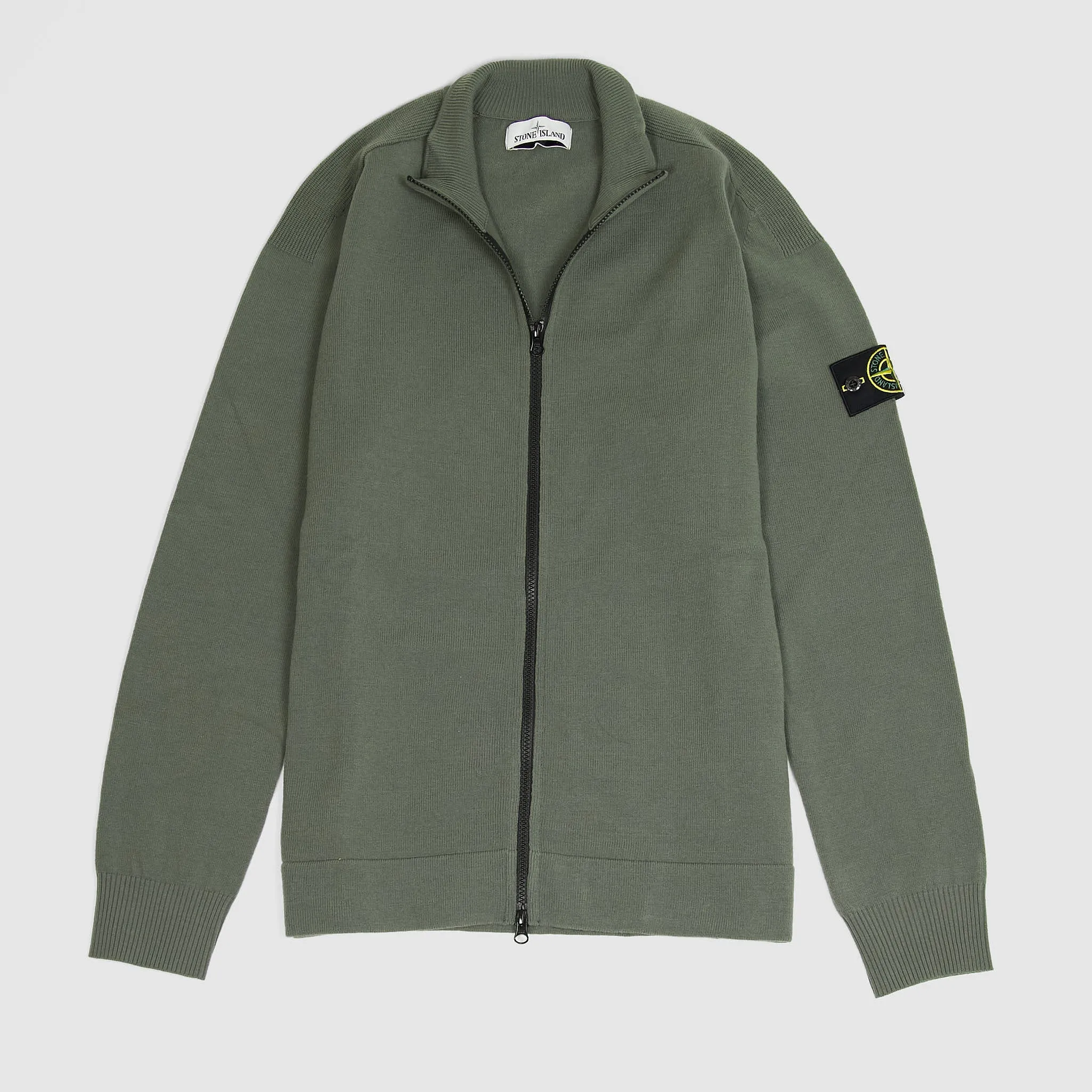 Stone Island Knitted Full-Zip Turtleneck Cardigan sold by DeeCee style