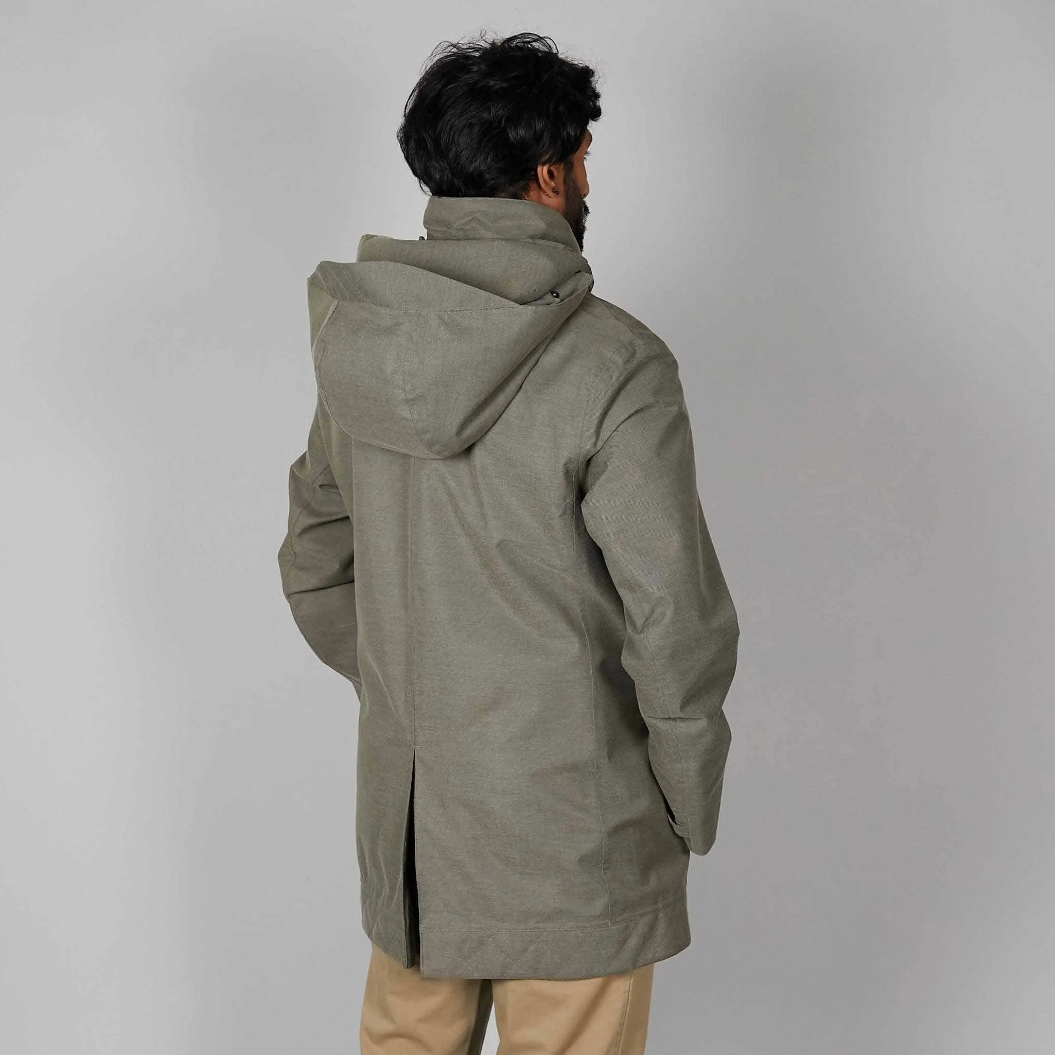 Norwegian Rain Caban Single Breasted Rain Coat Olive sold by DeeCee style product image thumbnail 4