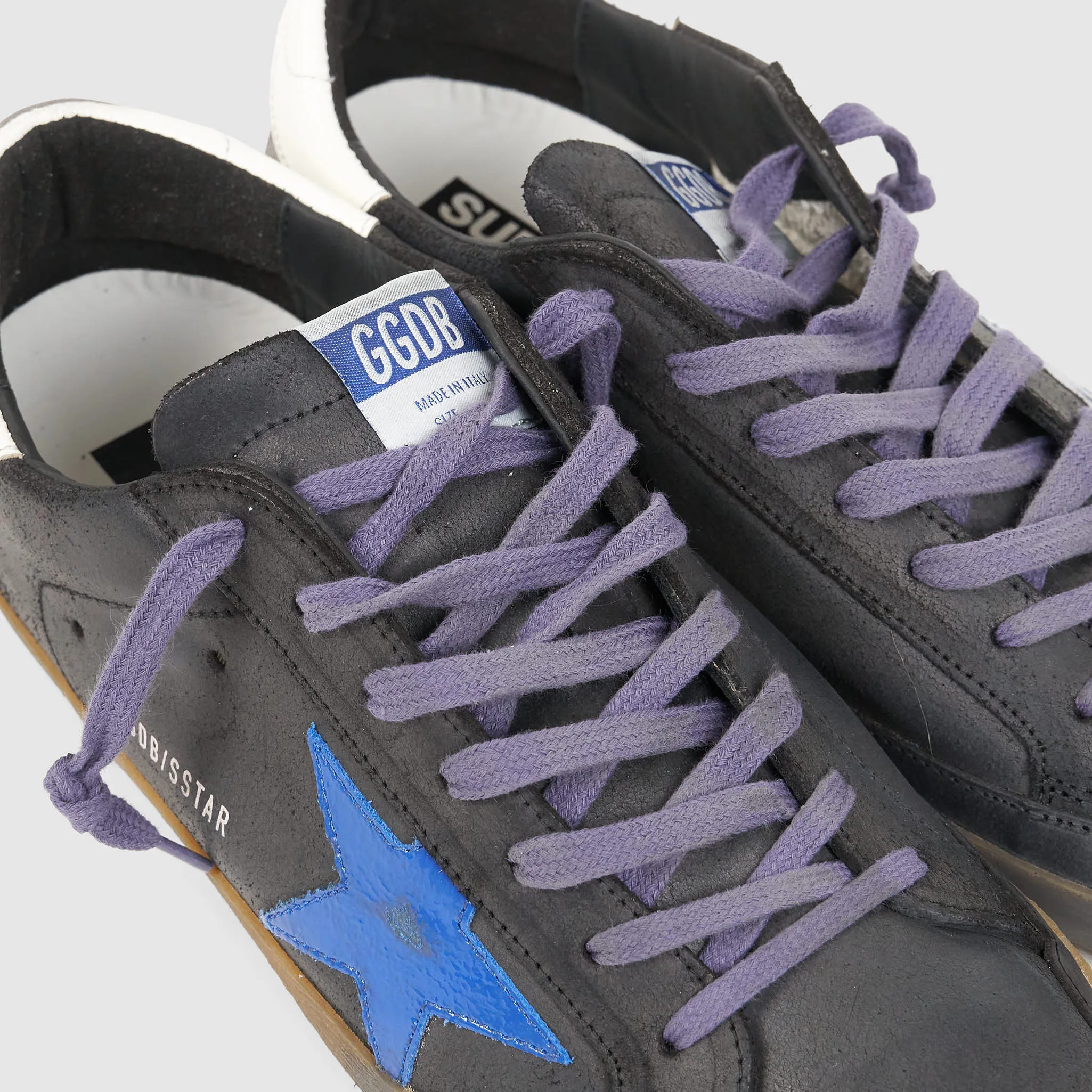 Golden Goose Superstar Black Black Blue Sneakers sold by DeeCee style product image thumbnail 3