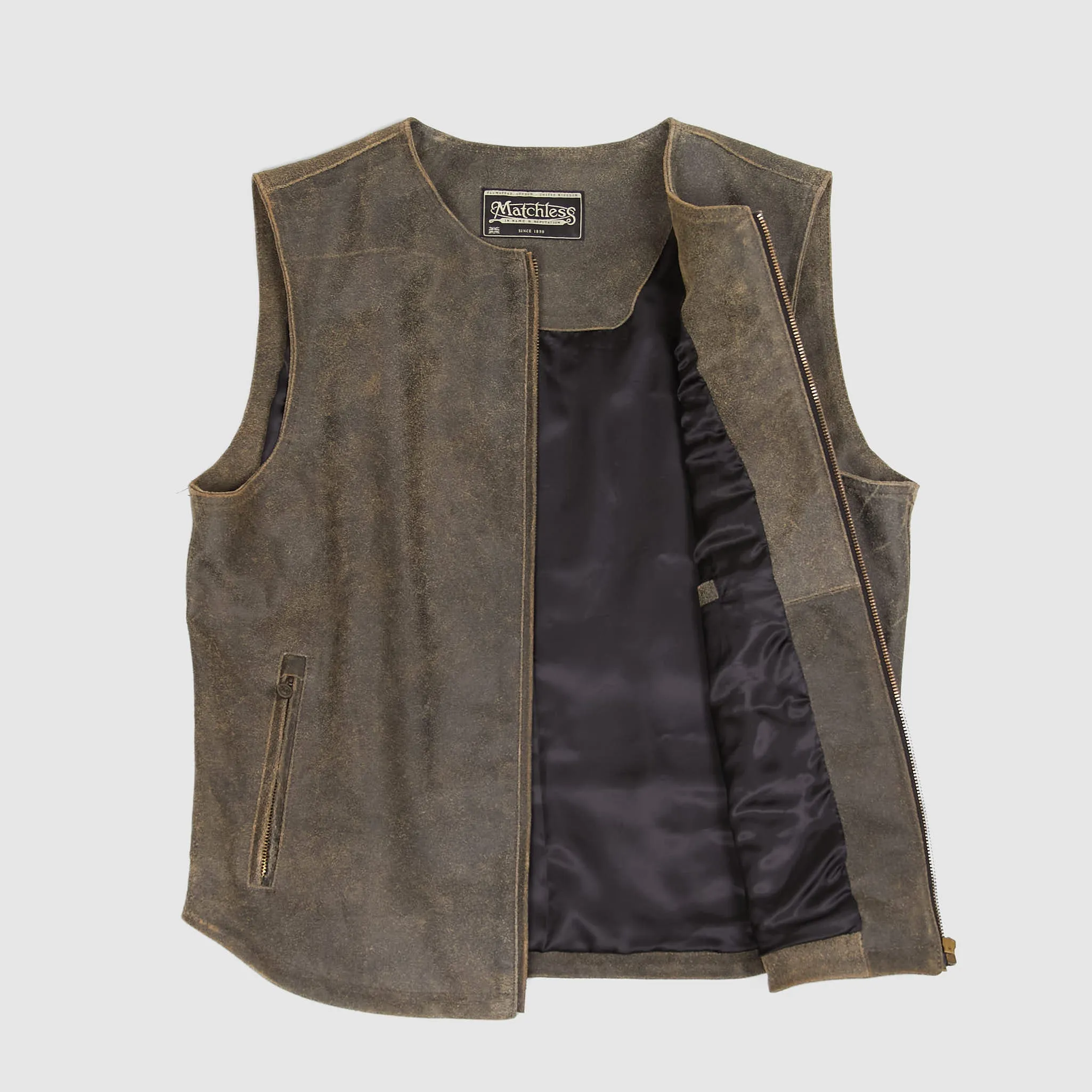 Matchless Raw Hide Leather BIker Vests sold by DeeCee style product image thumbnail 2
