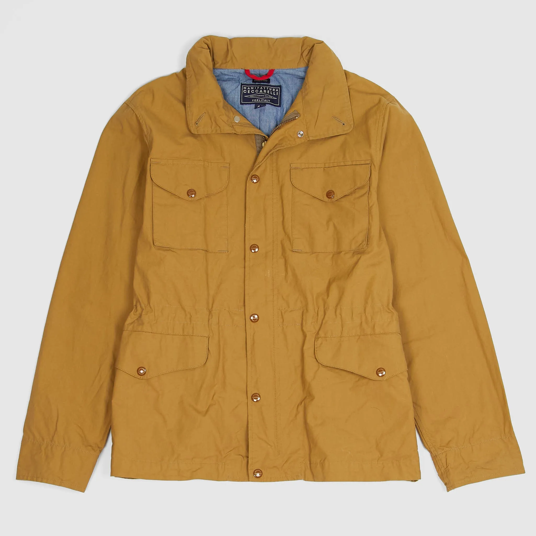 Manifattura Cecarelli Coated Lightweight Field Jacket sold by DeeCee style