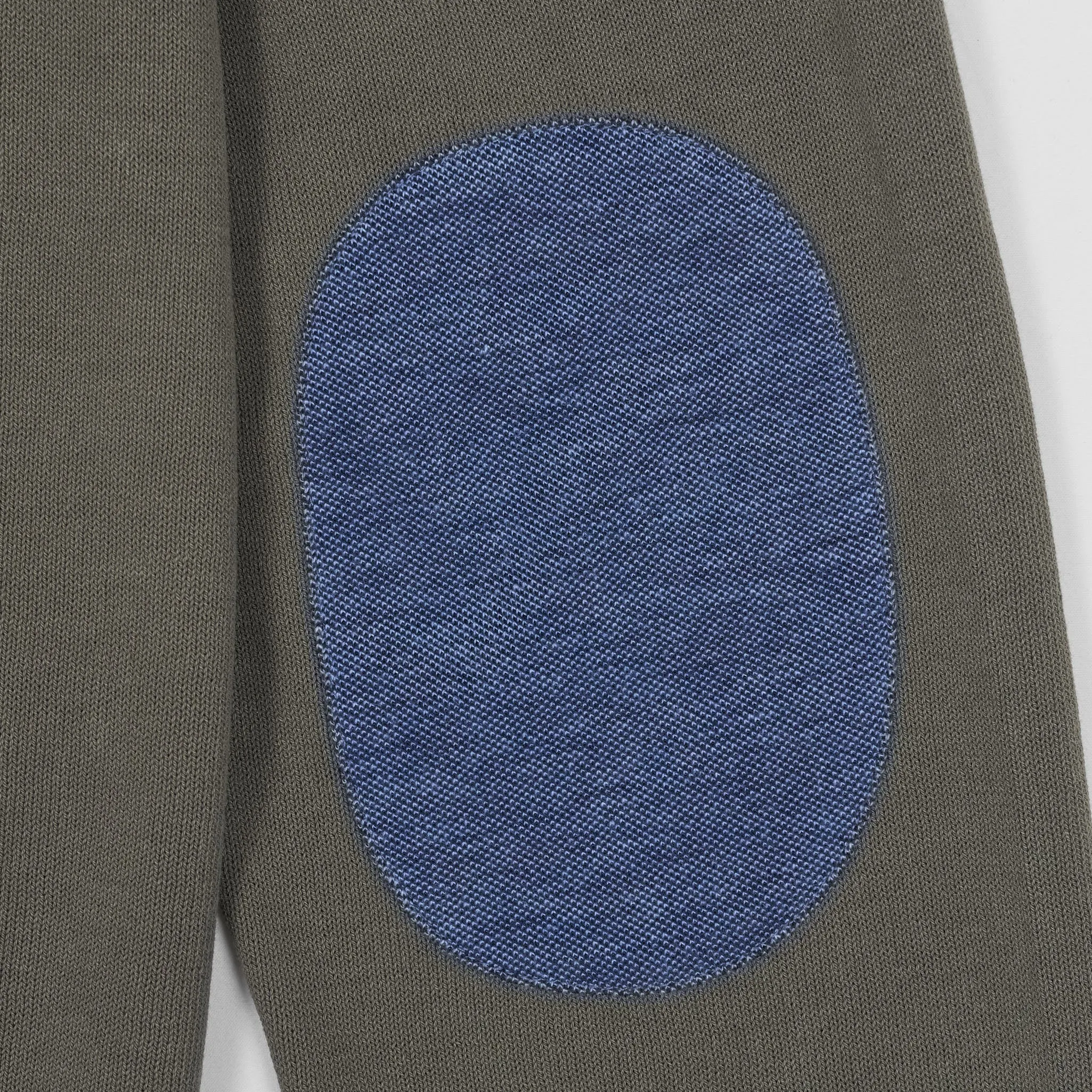 Gran Sasso Crew Neck Knitted Cotton Pullover With Elbow Reinforcement sold by DeeCee style product image thumbnail 4