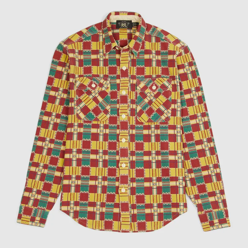 Double RL Matlock Multicolor Knitted Overshirt sold by DeeCee style