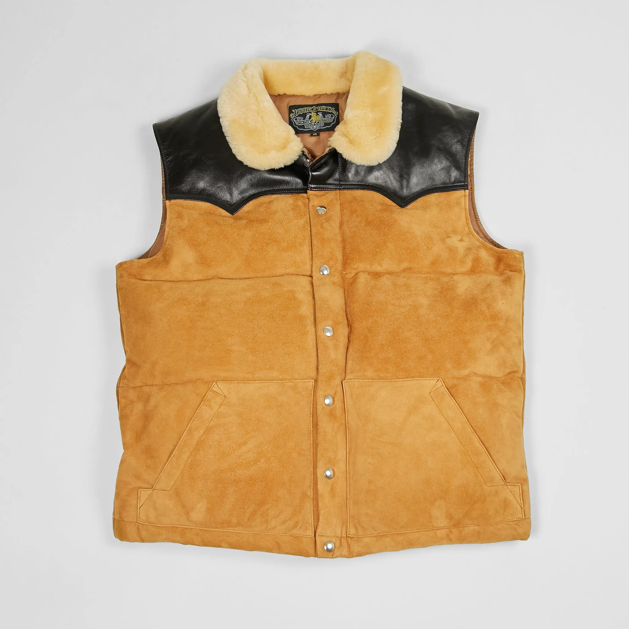 Double Helix Down Western Vest sold by DeeCee style