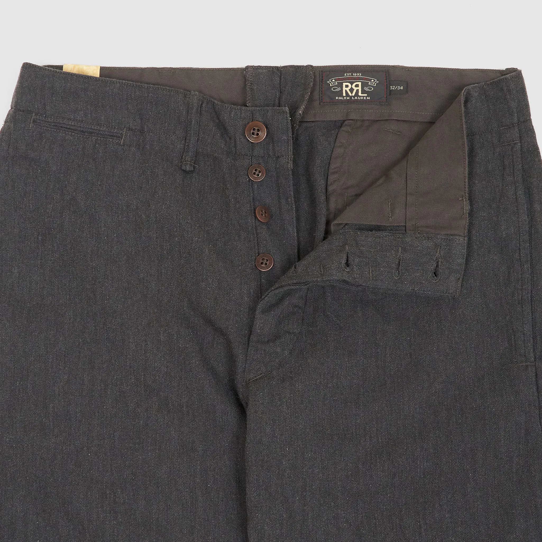 Double RL Officer's Herringbone Chamonix Flat Pant Chino sold by DeeCee style product image thumbnail 3