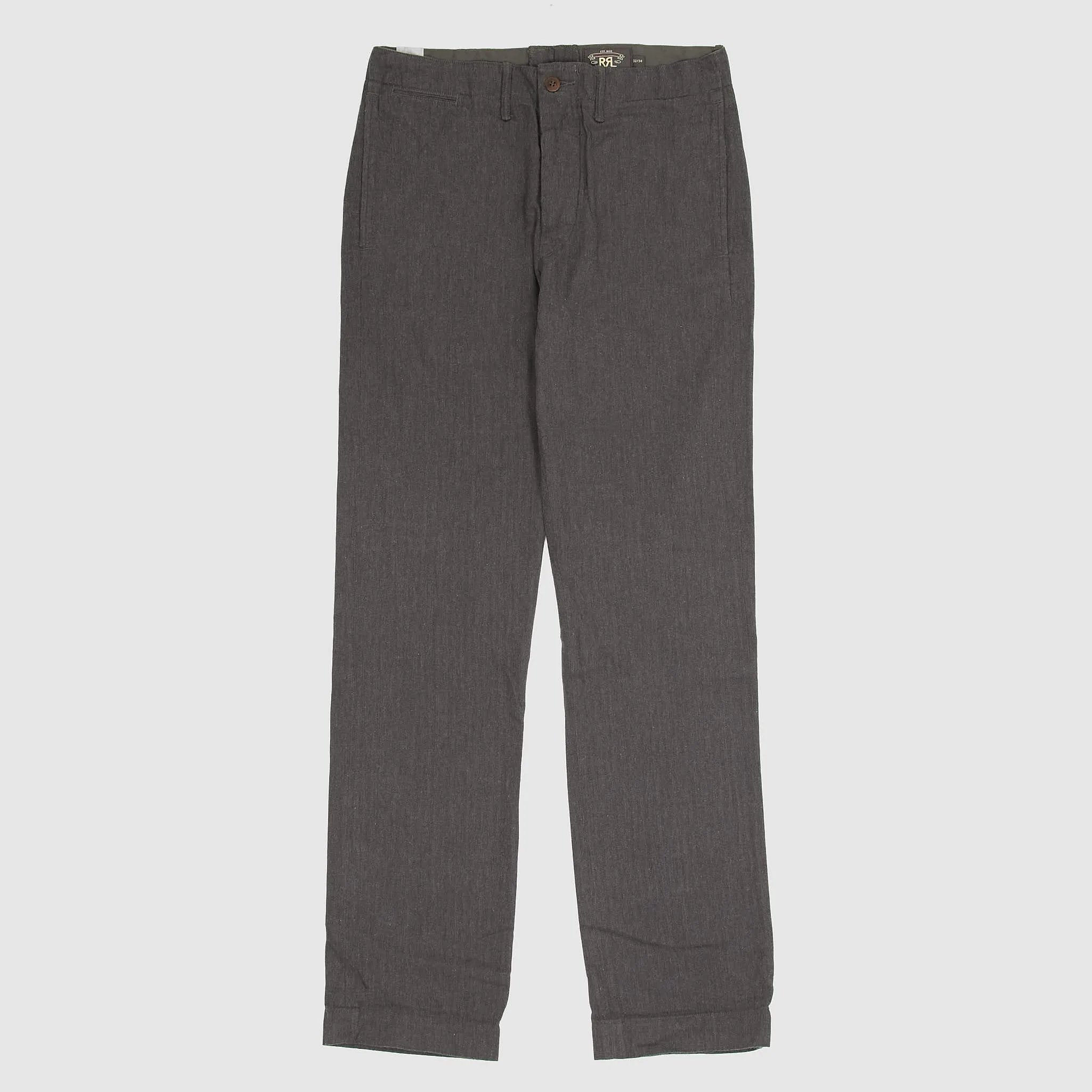 Double RL Officer's Herringbone Chamonix Flat Pant Chino sold by DeeCee style