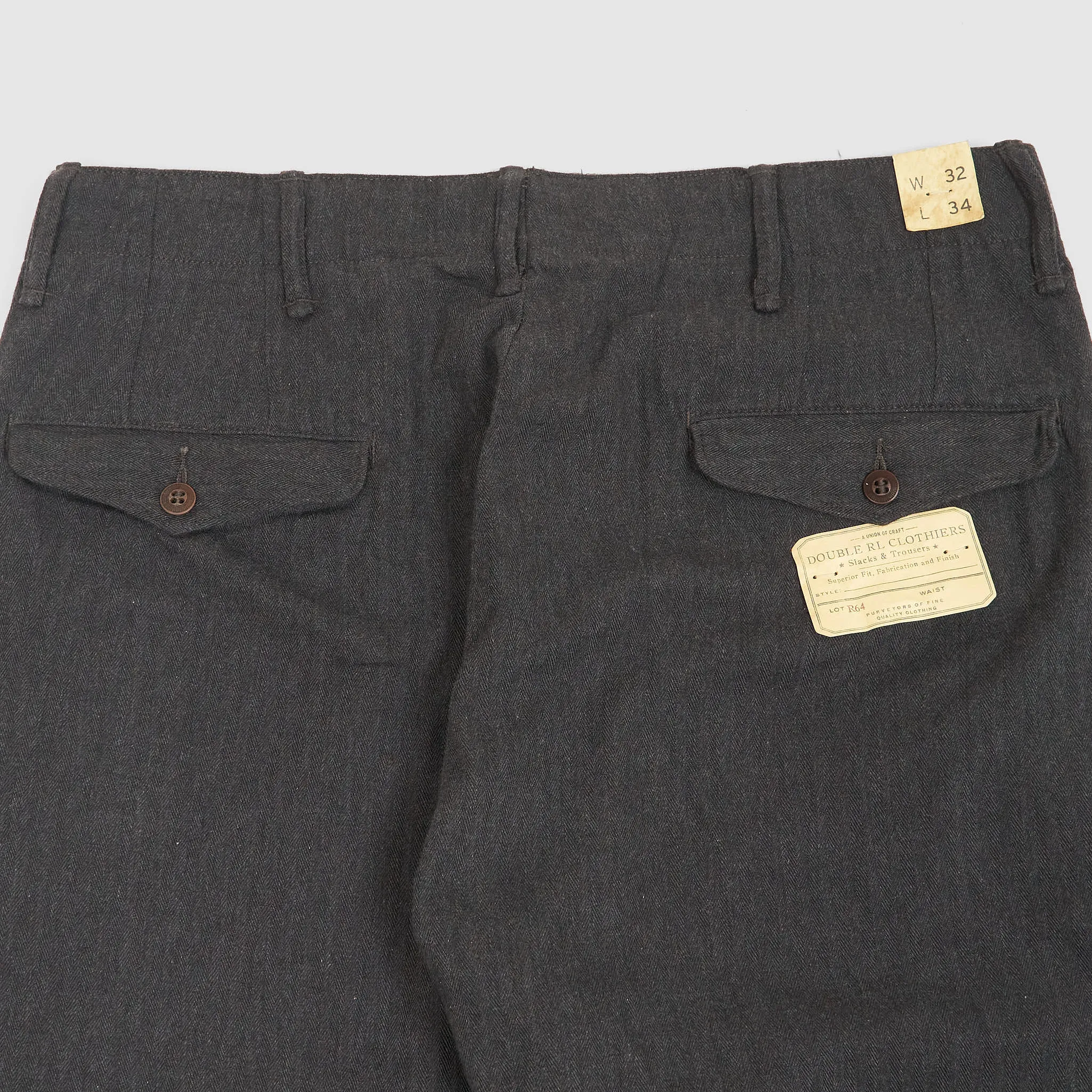 Double RL Officer's Herringbone Chamonix Flat Pant Chino sold by DeeCee style product image thumbnail 4