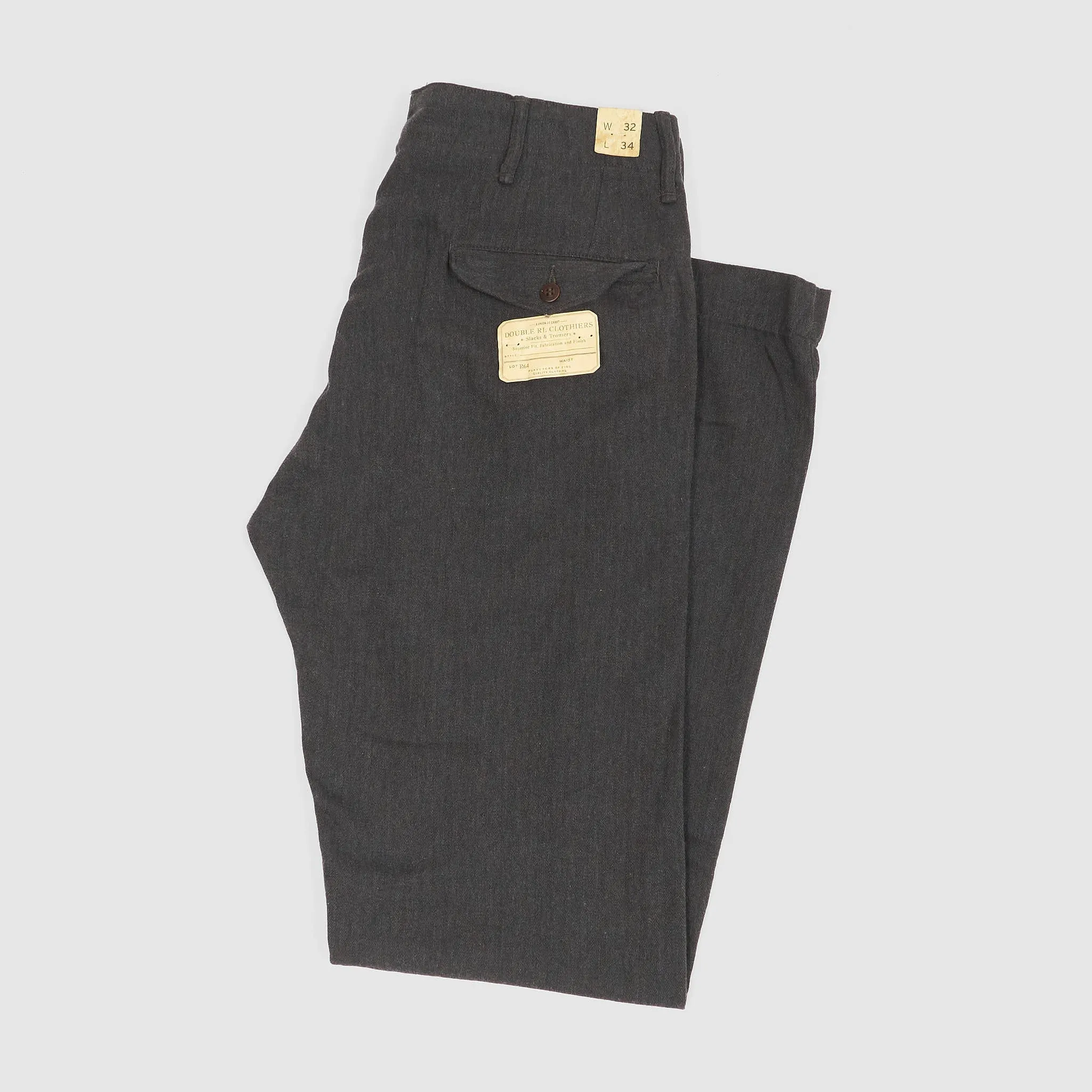 Double RL Officer's Herringbone Chamonix Flat Pant Chino sold by DeeCee style product image thumbnail 2