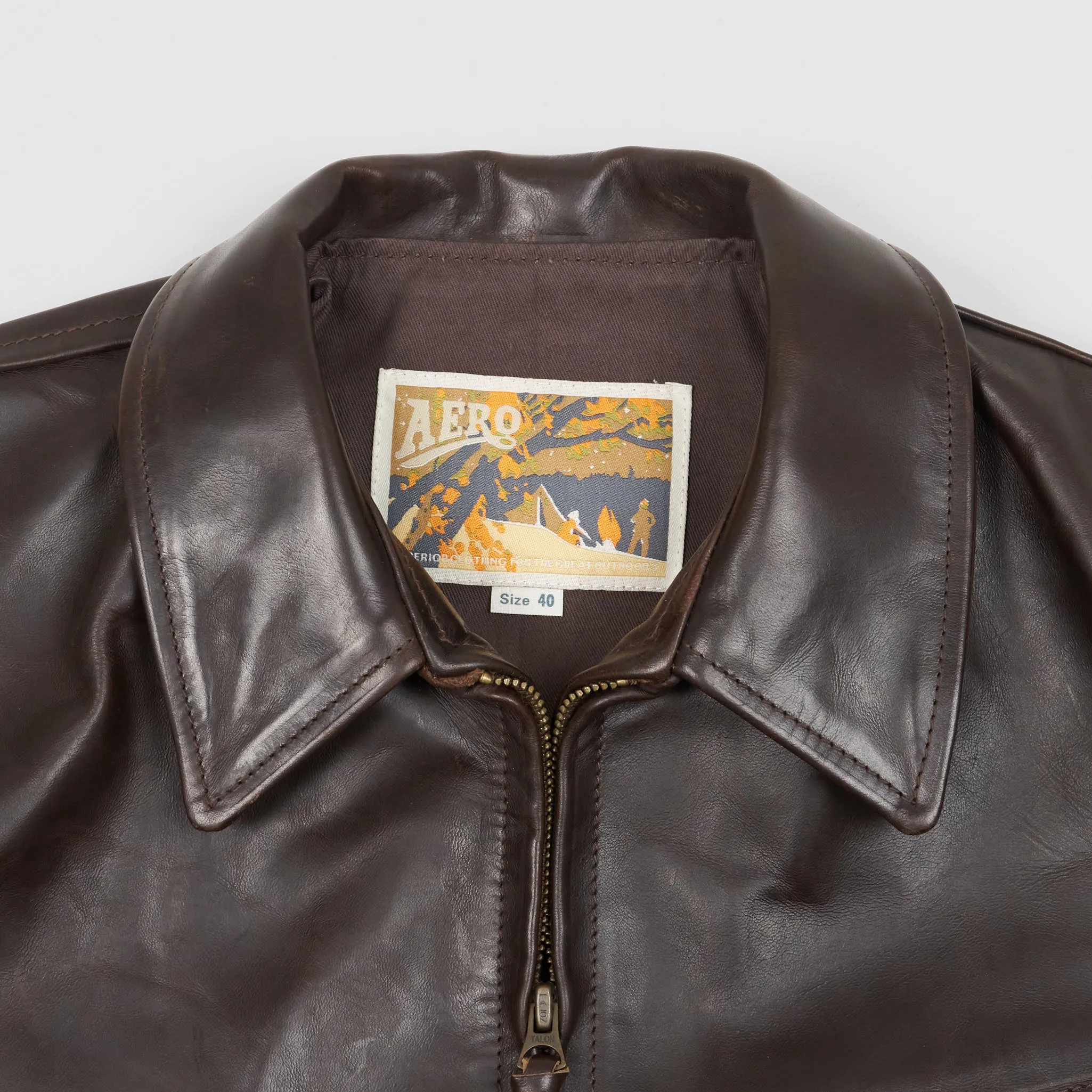 Aero Leathers Plainsman 30's Leather Jacket sold by DeeCee style product image thumbnail 5
