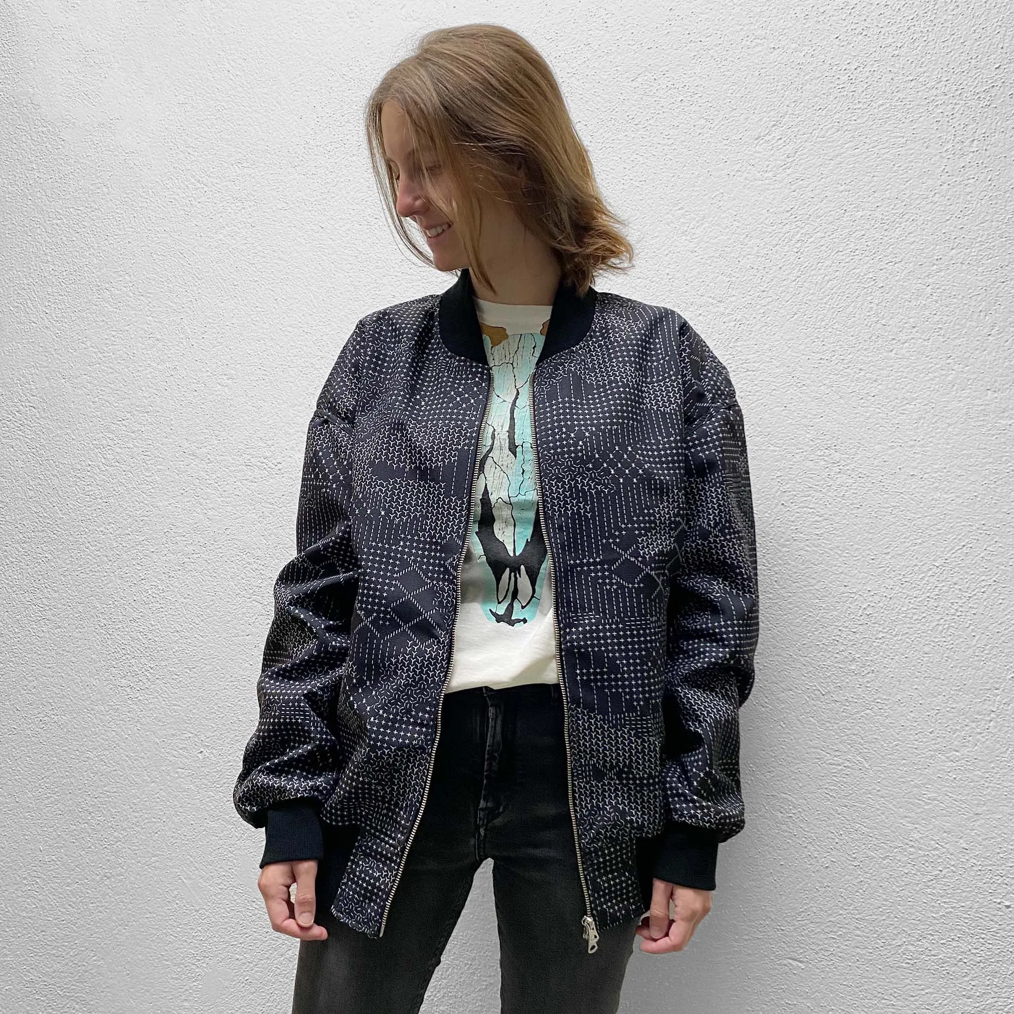 FDMTL Sashiko Bomber Jacket sold by DeeCee style product image thumbnail 2