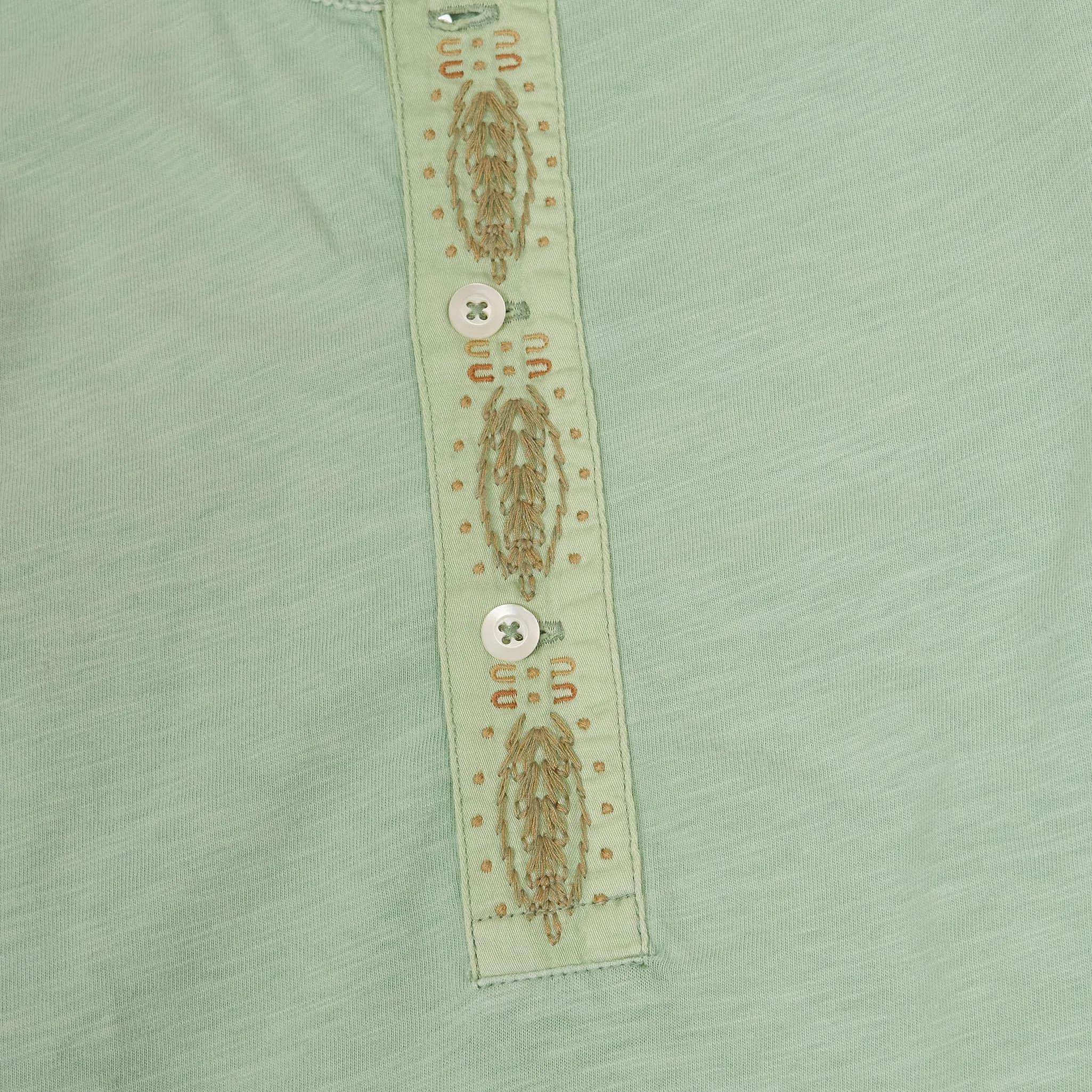 Double RL Ladies Long Sleeve Henley Shirt sold by DeeCee style product image thumbnail 2