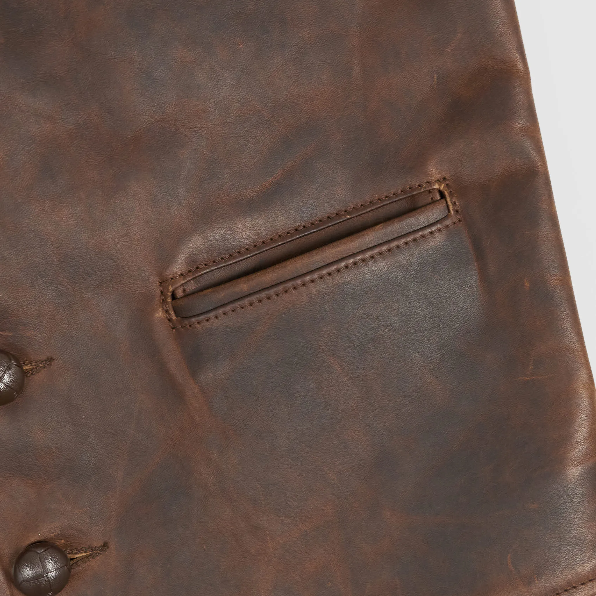 Aero Leathers Shackleton Wool-Leather Vest sold by DeeCee style product image thumbnail 5