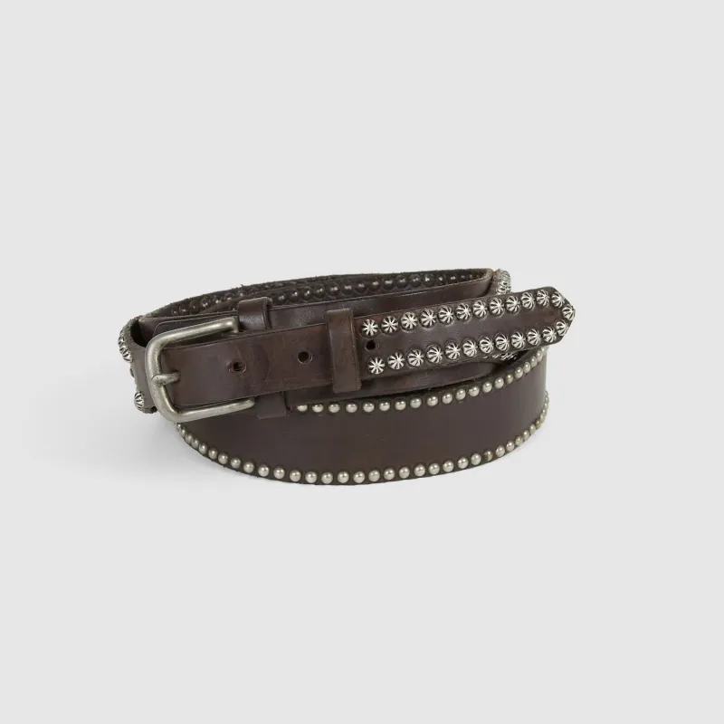HTC Leather Ranch Belt with Studs sold by DeeCee style