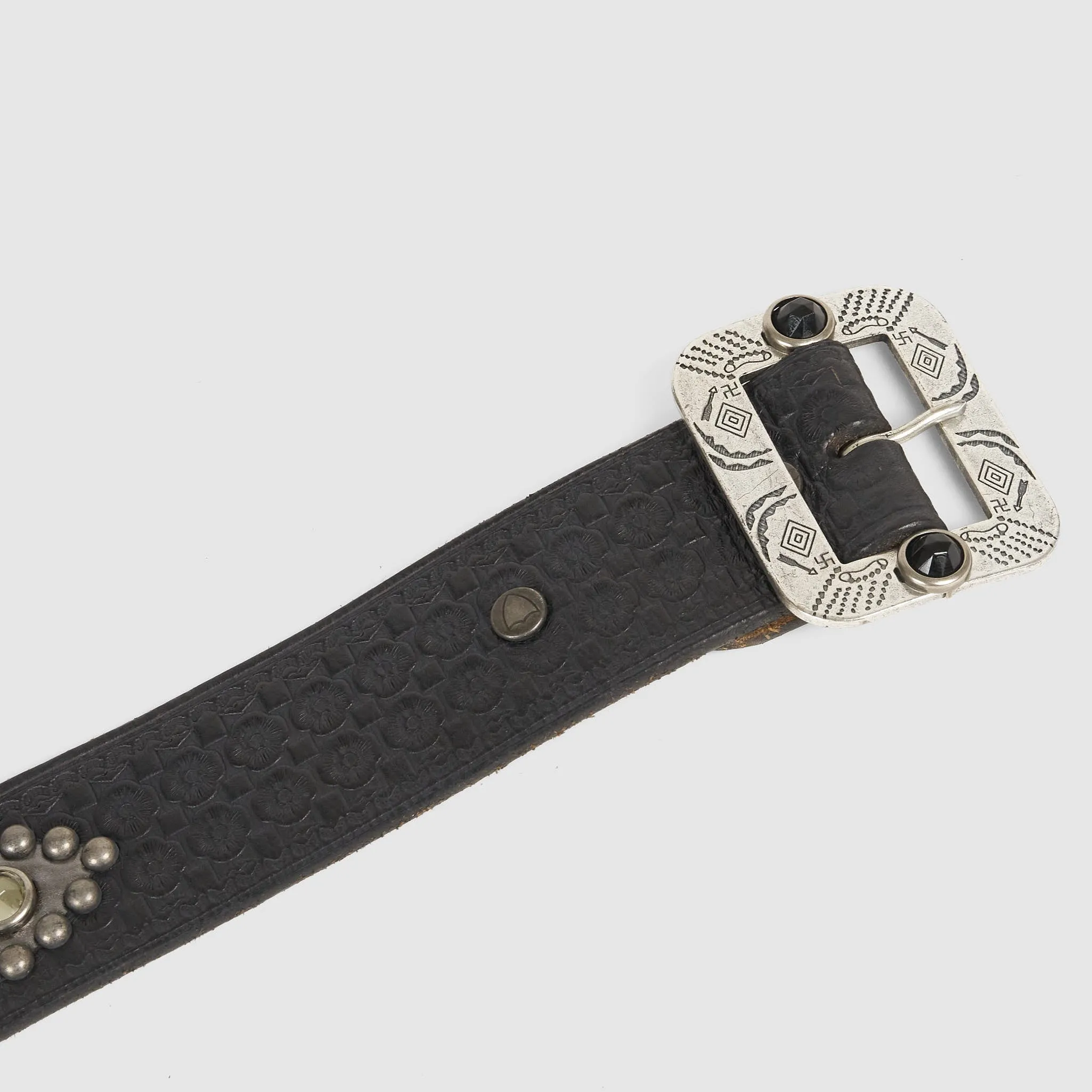 HTC Antique Leather Belt with Studs sold by DeeCee style product image thumbnail 5