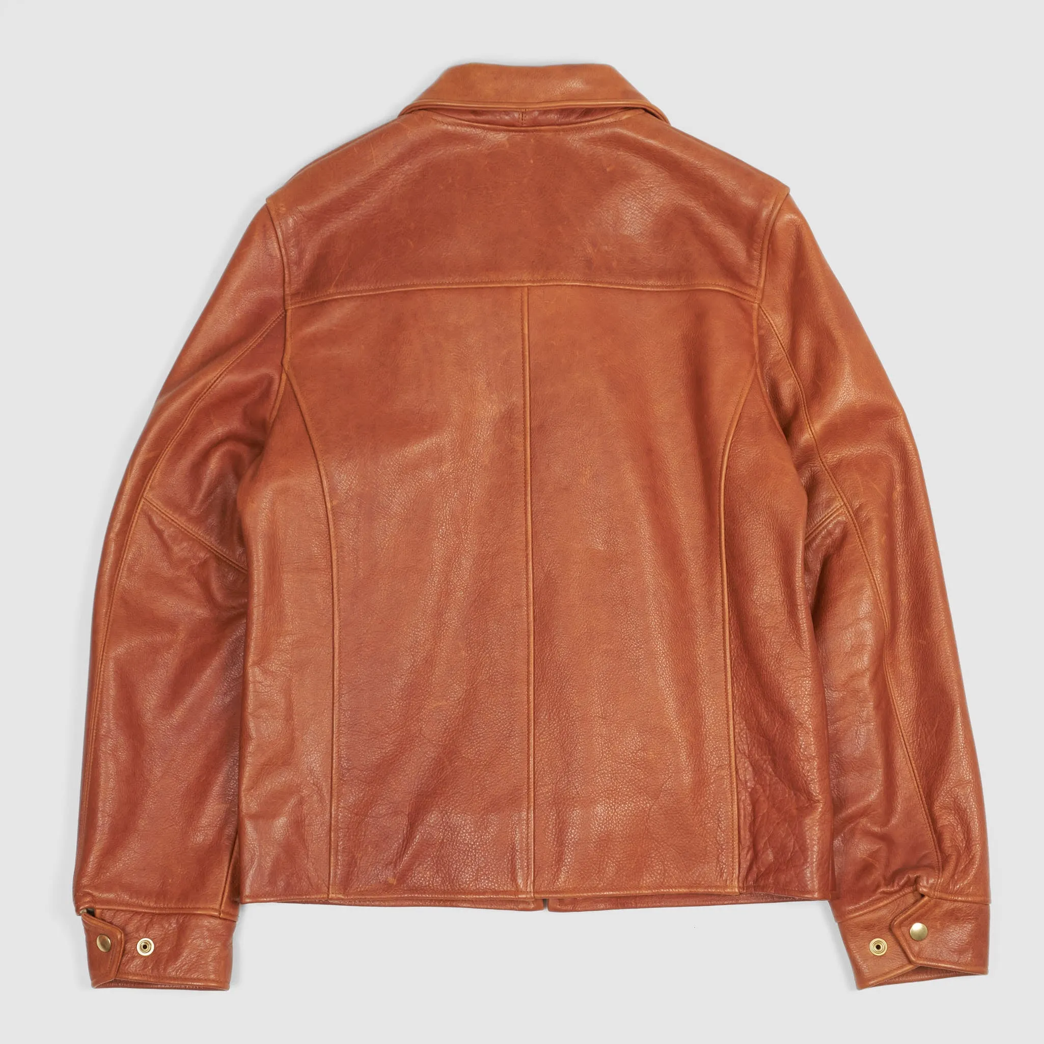 Golden Bear Soft Natural Waxed Leather Jacket sold by DeeCee style product image thumbnail 3