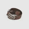 Double RL Hand Tooled Western-Buckle Belt sold by DeeCee style