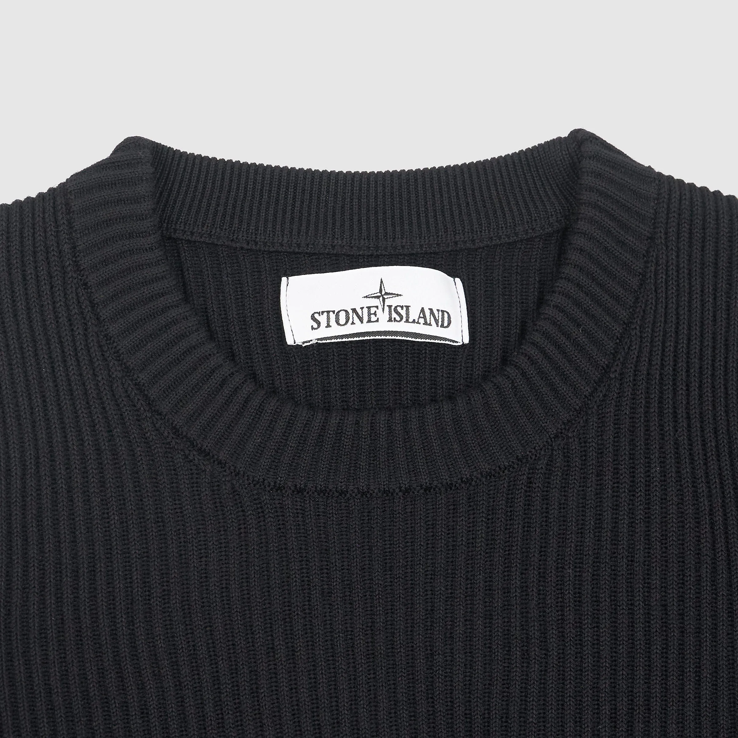 Stone Island Basic Rib Knit Crew Neck Pullover sold by DeeCee style product image thumbnail 2