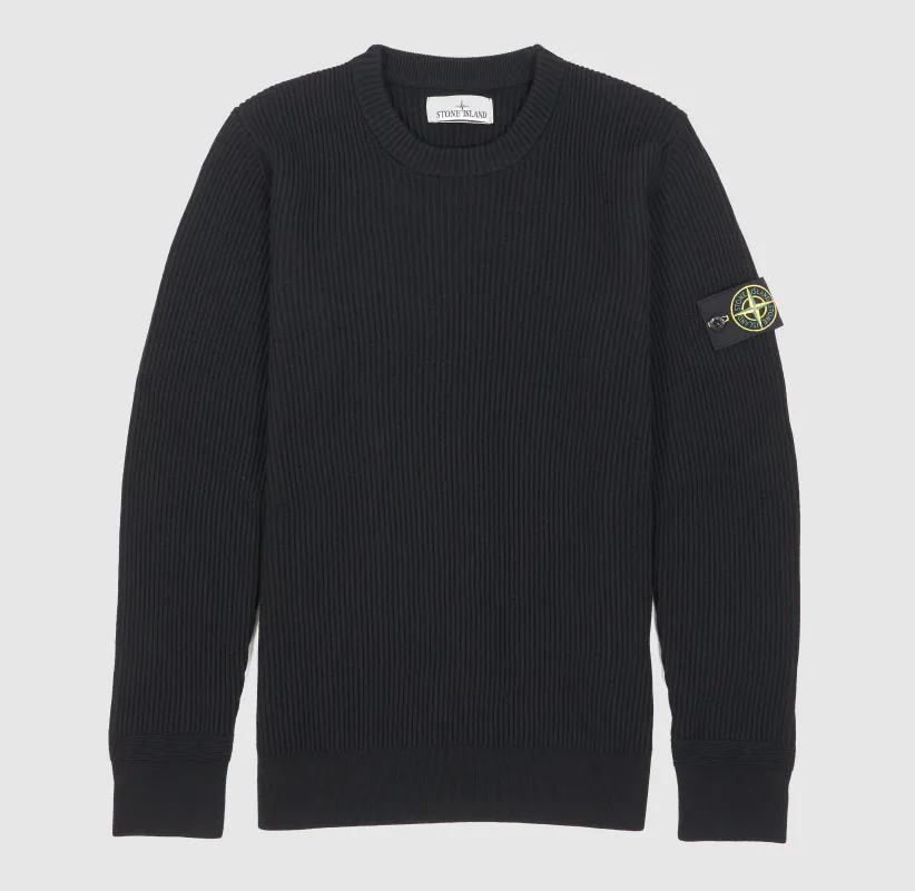 Stone Island Basic Rib Knit Crew Neck Pullover sold by DeeCee style
