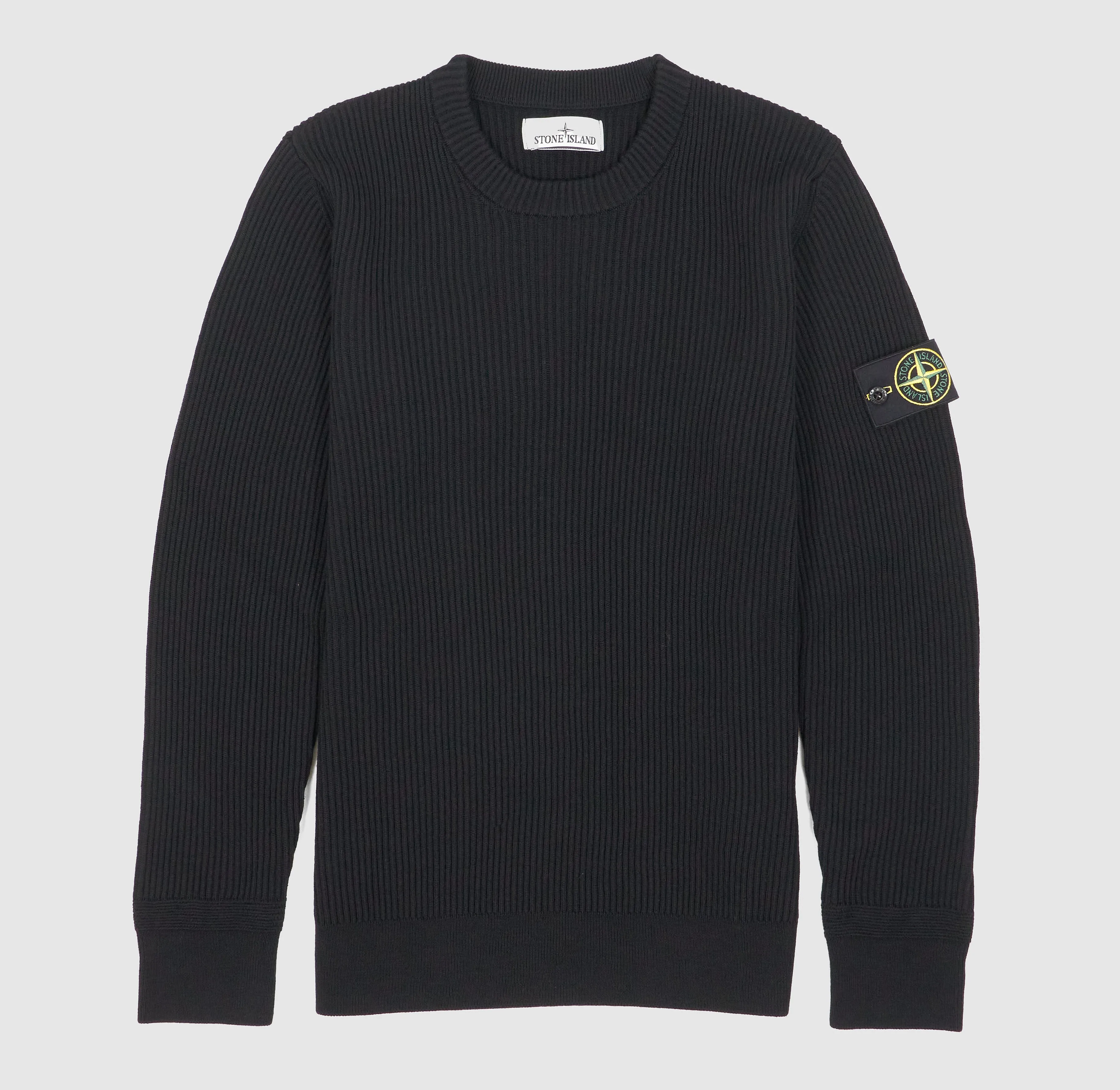 Stone Island Basic Rib Knit Crew Neck Pullover sold by DeeCee style